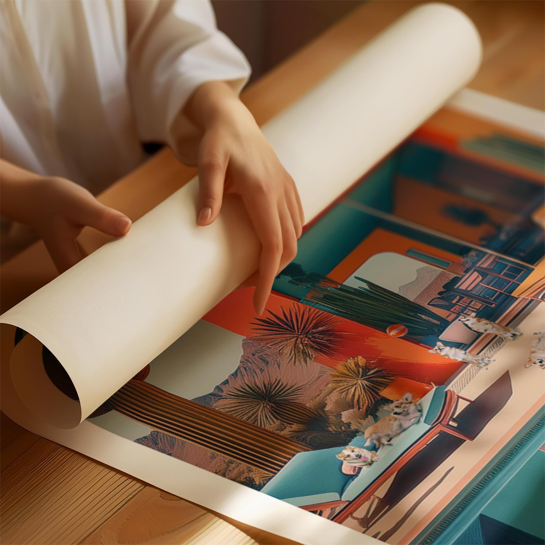 Corgi Custom Pool Party WITH TEXT image 1