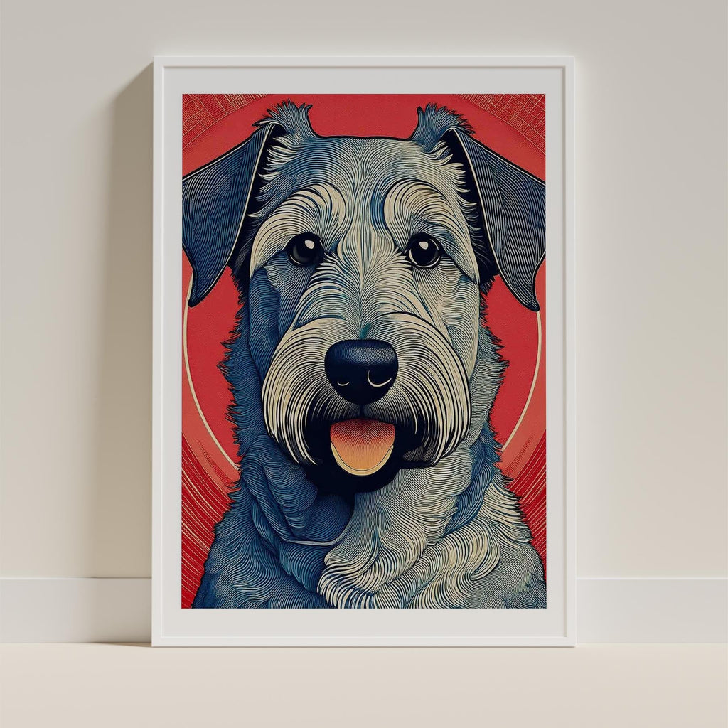 Irish Terrier Hokusai Japanese Inspired Dog Series image 9