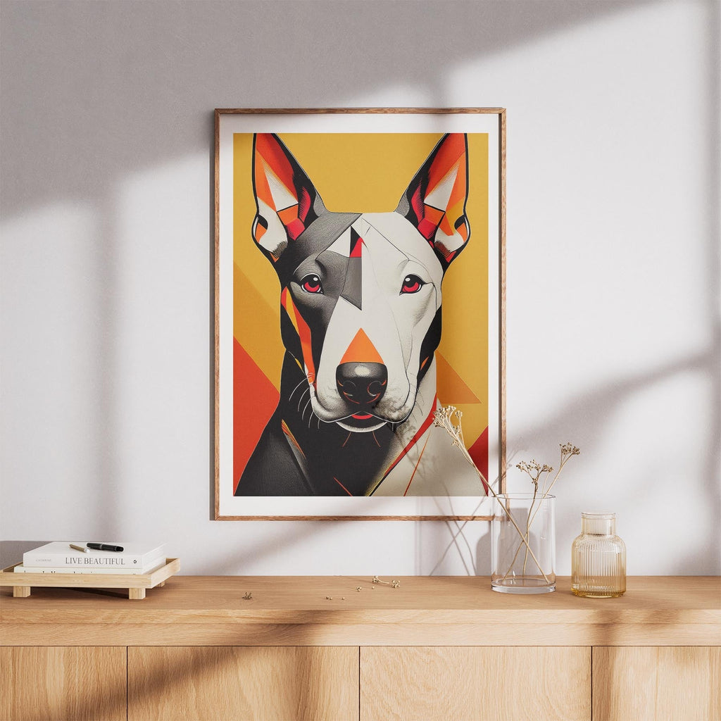 Bull Terrier Geometric Orange Series image 8