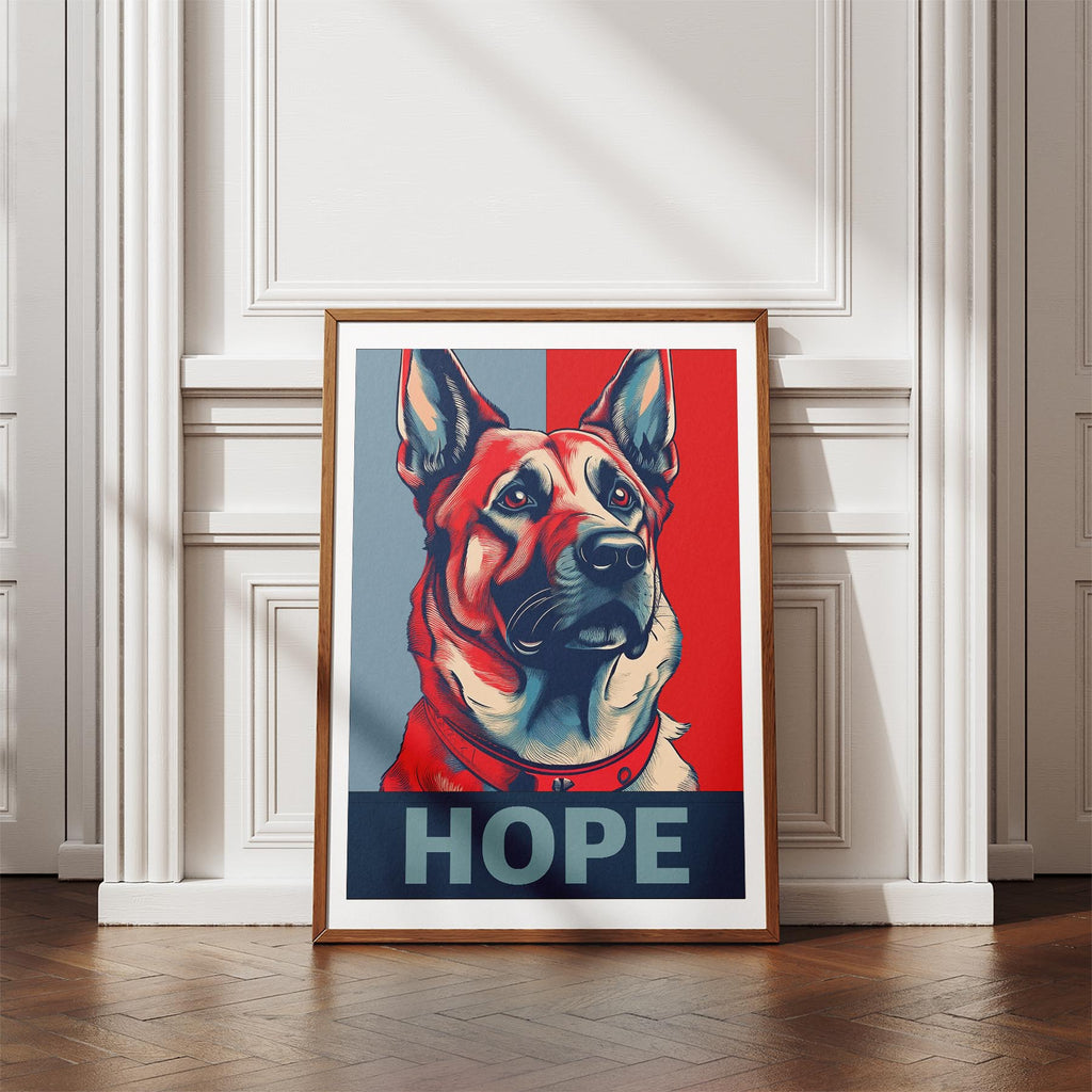 German Shepherd HOPE Series Inspired by the Obama Poster image 4