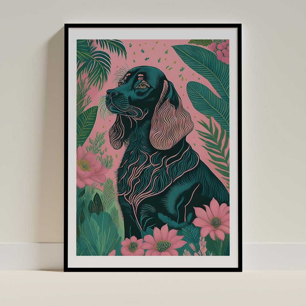 Cocker Spaniel 2 Flowery Dog image 0