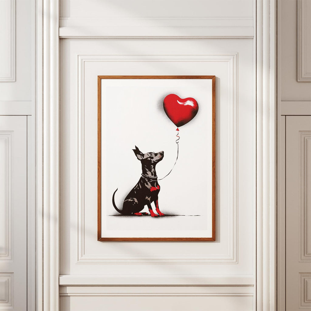 Miniature Pinscher DOGSY Series inspired by the Art of Banksy image 3