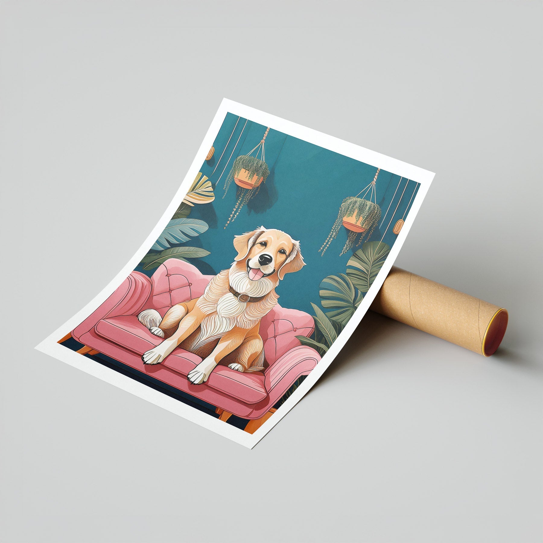 Golden Retriever Just Lounging Around 1 image 7