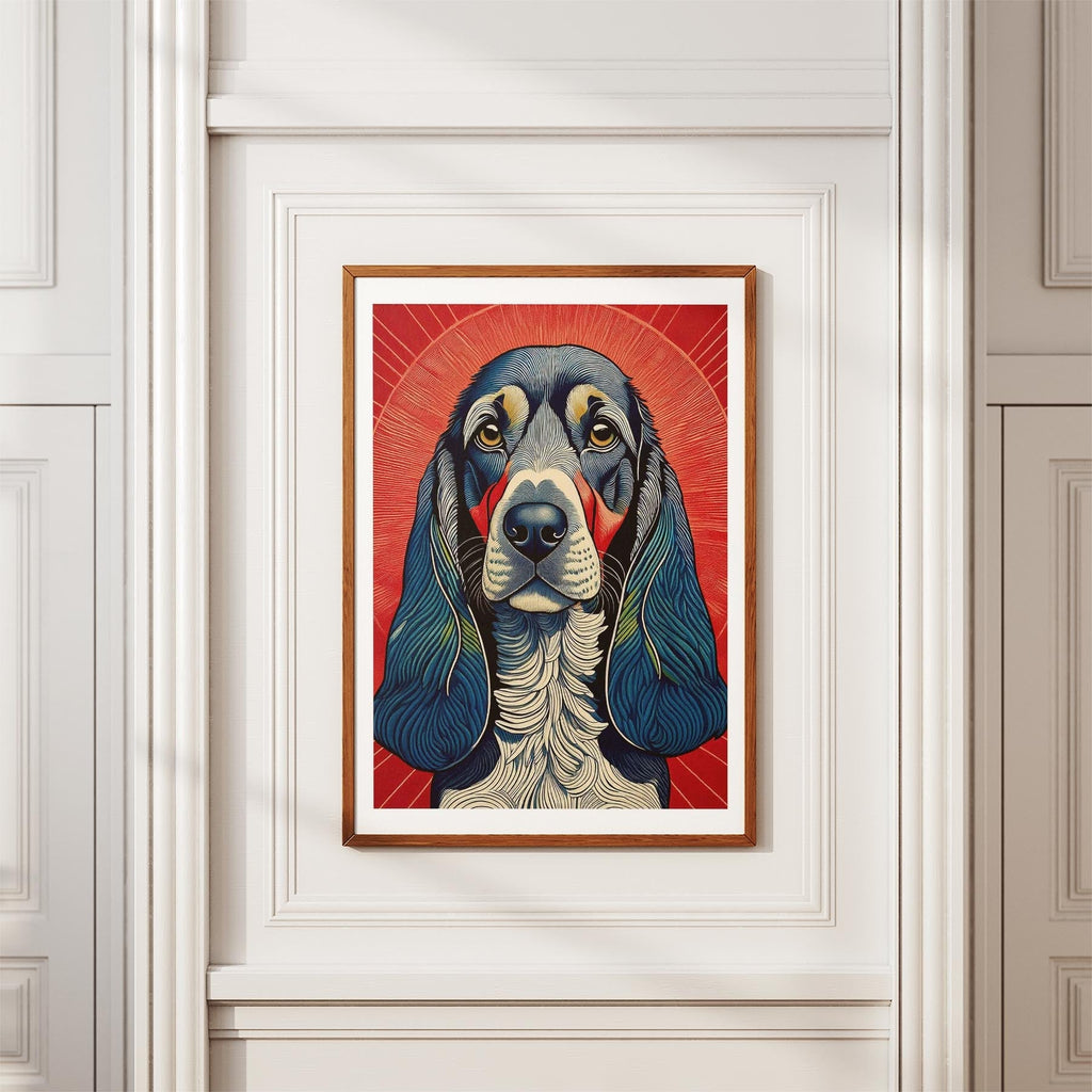 Bloodhound Hokusai Japanese Inspired Dog Series 2 image 3