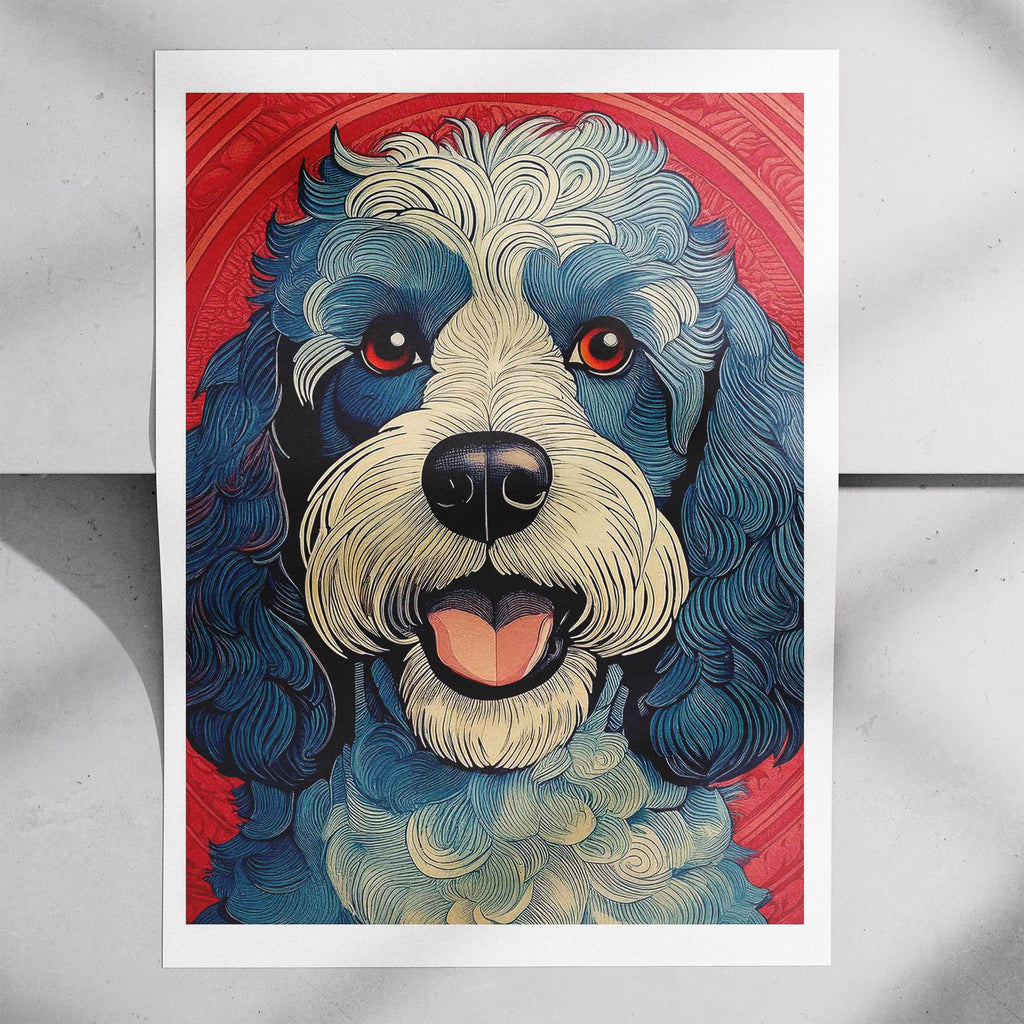 Cavoodle Hokusai Japanese Inspired Dog Series image 7