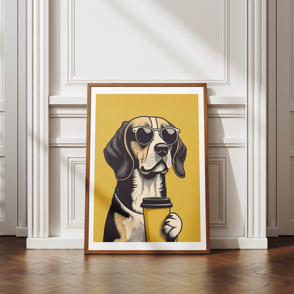 Beagle Chillin Coffee Dog image 4