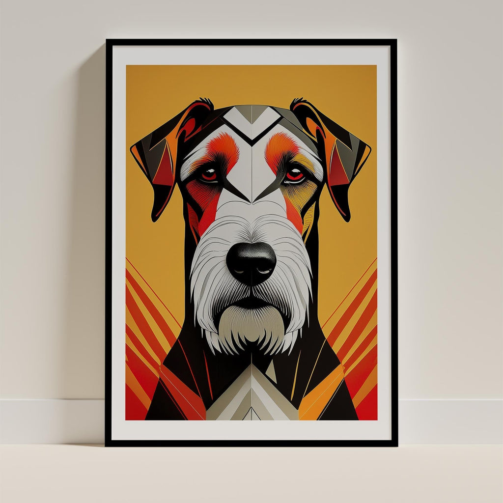 Airedale Geometric Orange Series image 0
