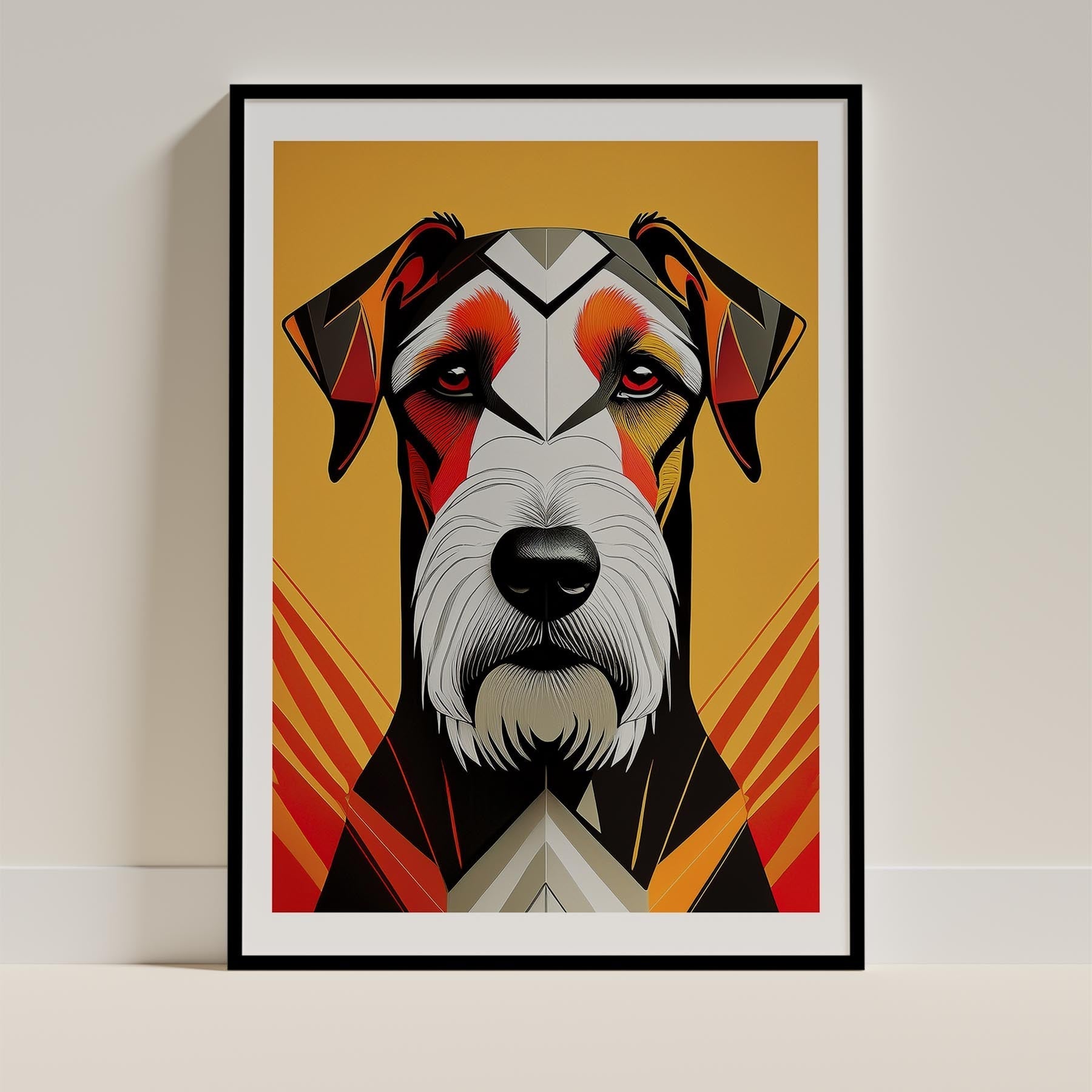 Airedale Geometric Orange Series image 0
