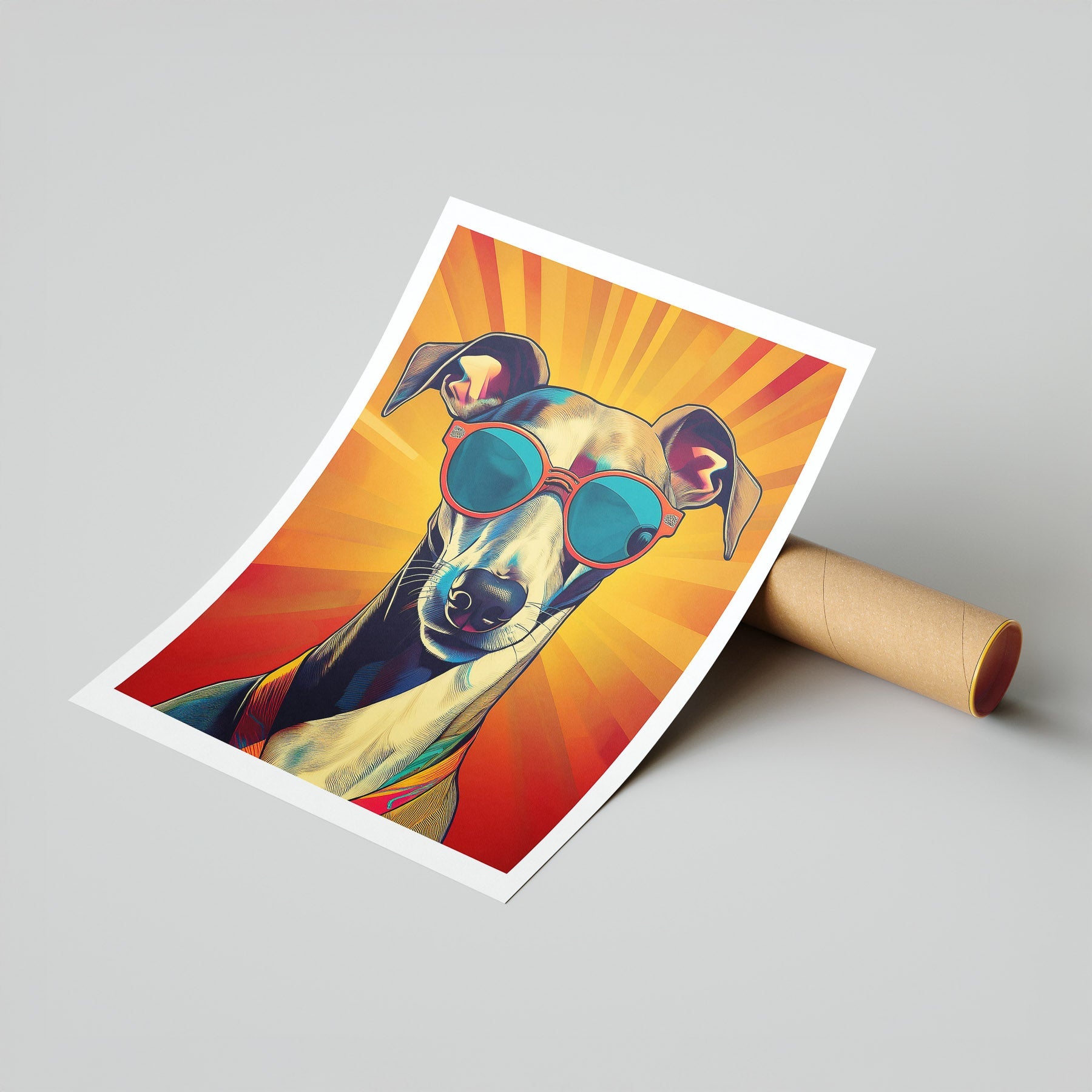 Grayhound In Colourful Sunnies 1 image 7