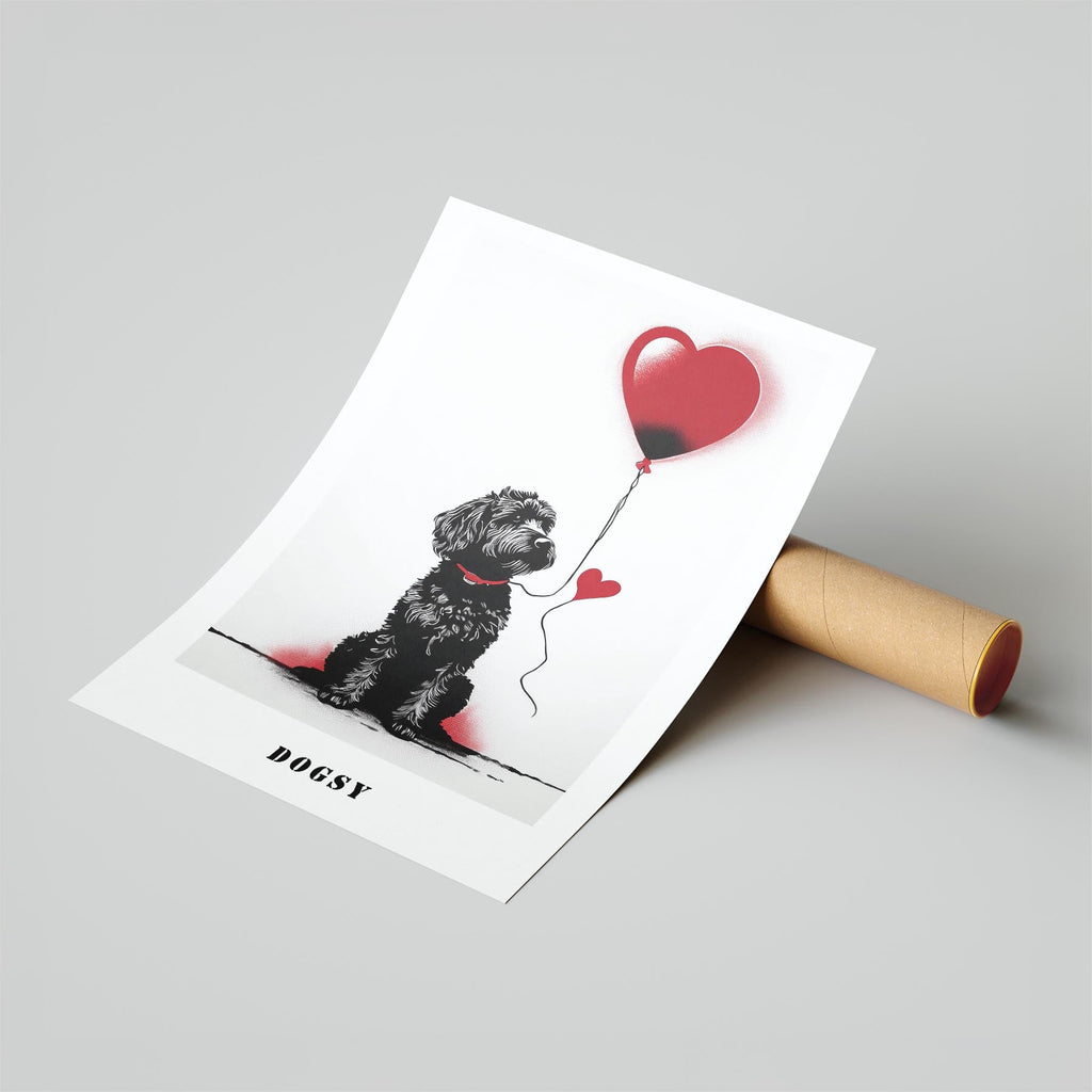 Groodle DOGSY Series inspired by the Art of Banksy with text Dogsy image 6