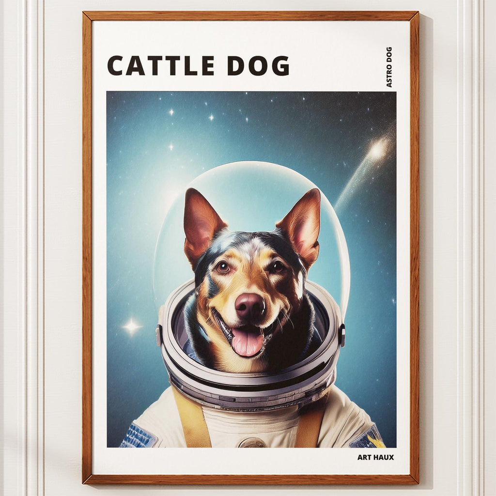 Cattle Dog Astronaut Dog Series with Text Astro Dog image 10
