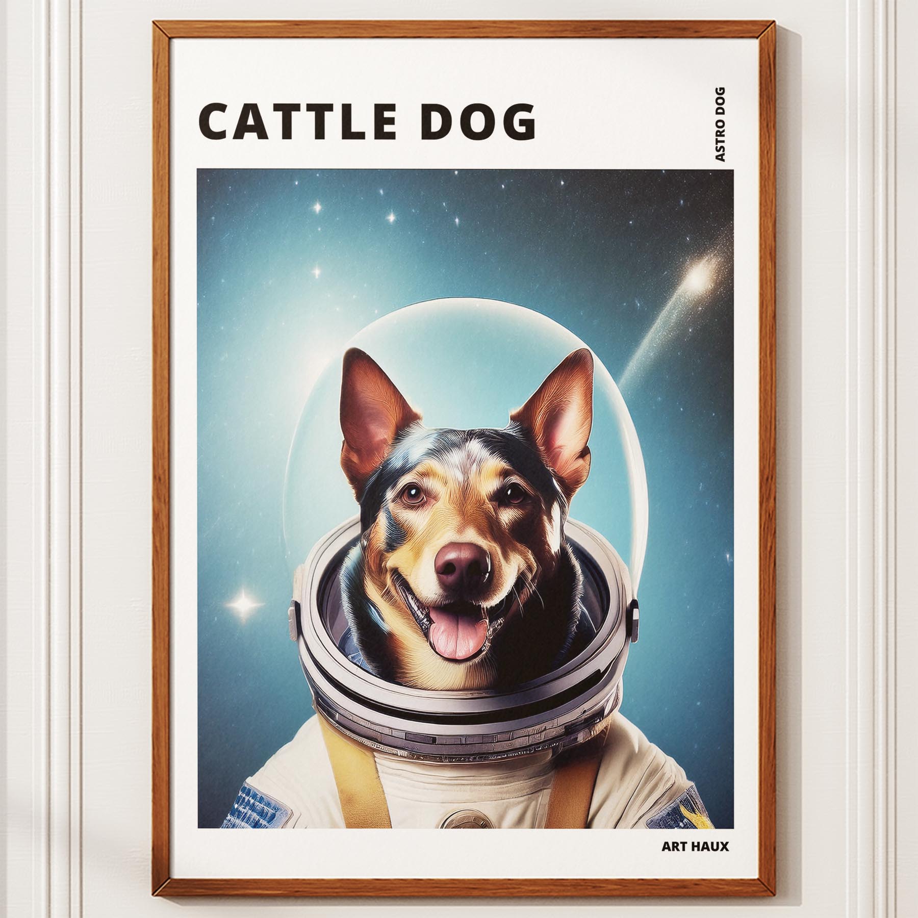 Cattle Dog Astronaut Dog Series with Text Astro Dog image 10