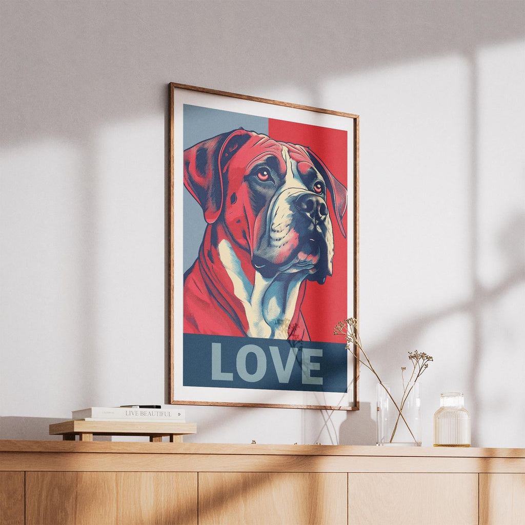 Dogue de Bordeaux LOVE Series Inspired by the Obama Poster image 5