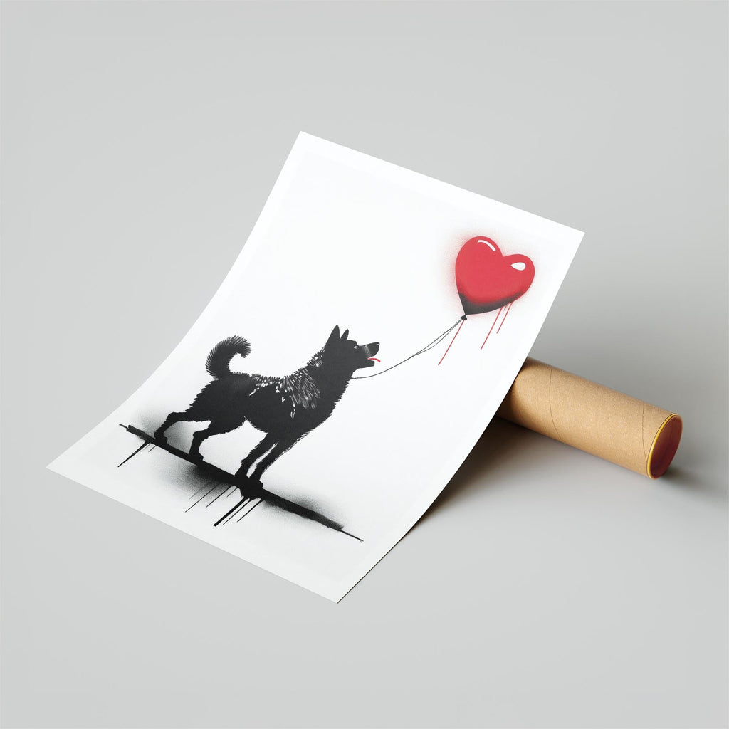 Akita Inu DOGSY Series inspired by the Art of Banksy image 6