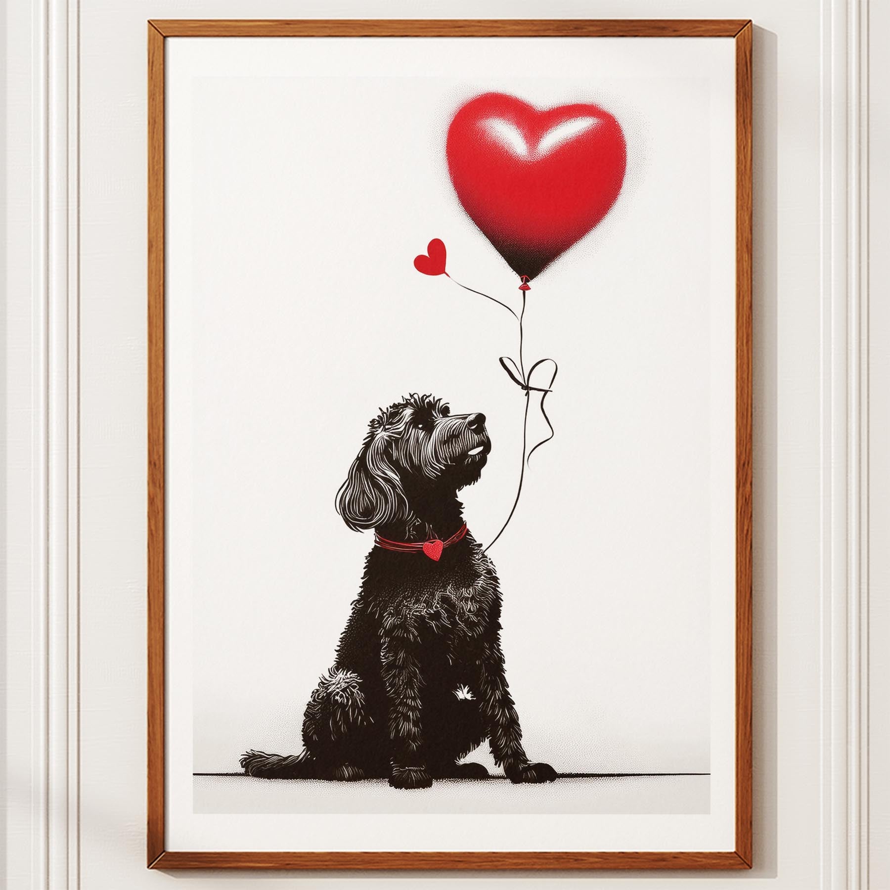 Spanish Water Dog DOGSY Series inspired by the Art of Banksy image 10