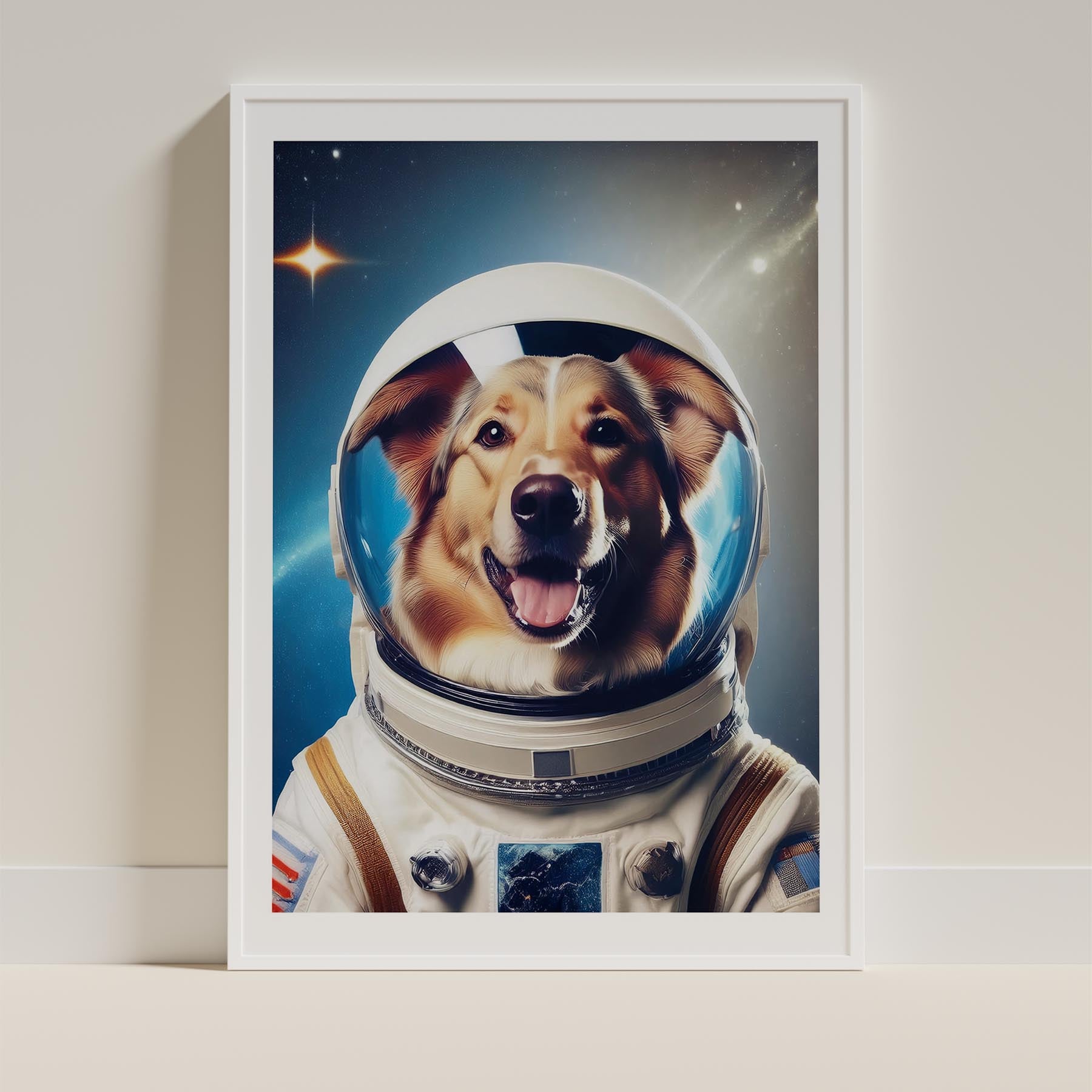 Rough Smooth Collie Astronaut Dog Series image 9
