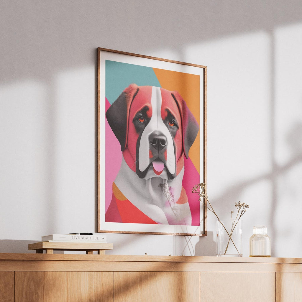 Saint Bernard Modern Pop Dog Series image 5