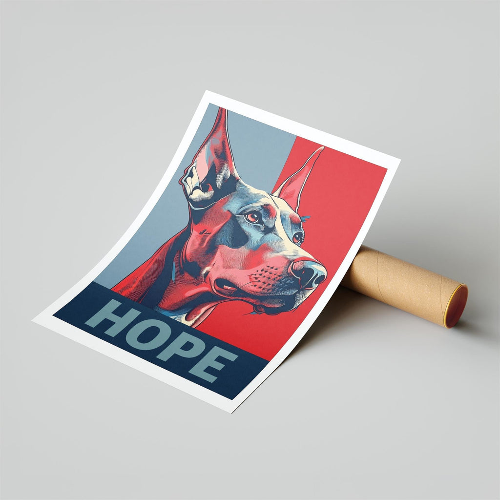 Doberman HOPE Series Inspired by the Obama Poster image 6