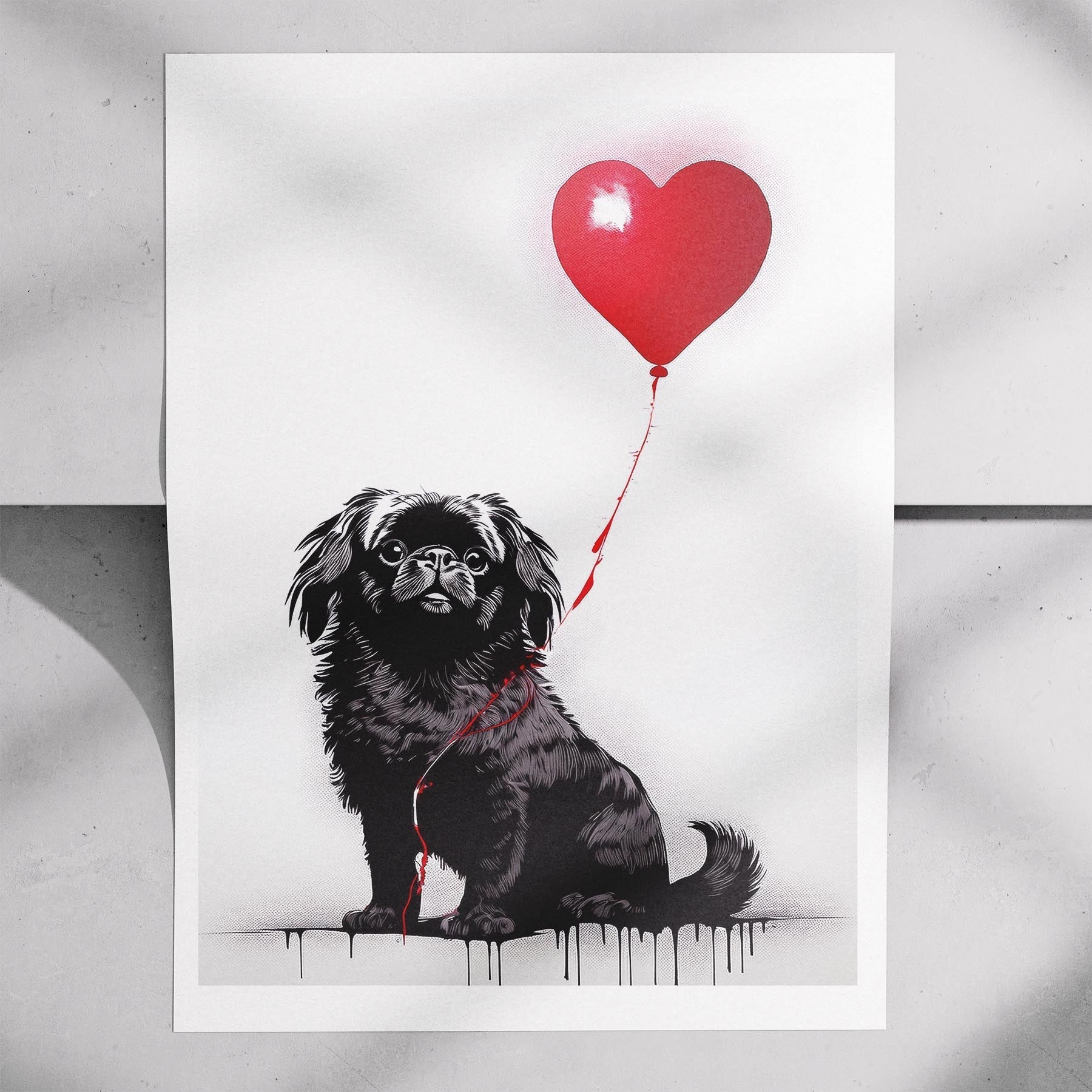 Pekingese DOGSY Series inspired by the Art of Banksy image 7