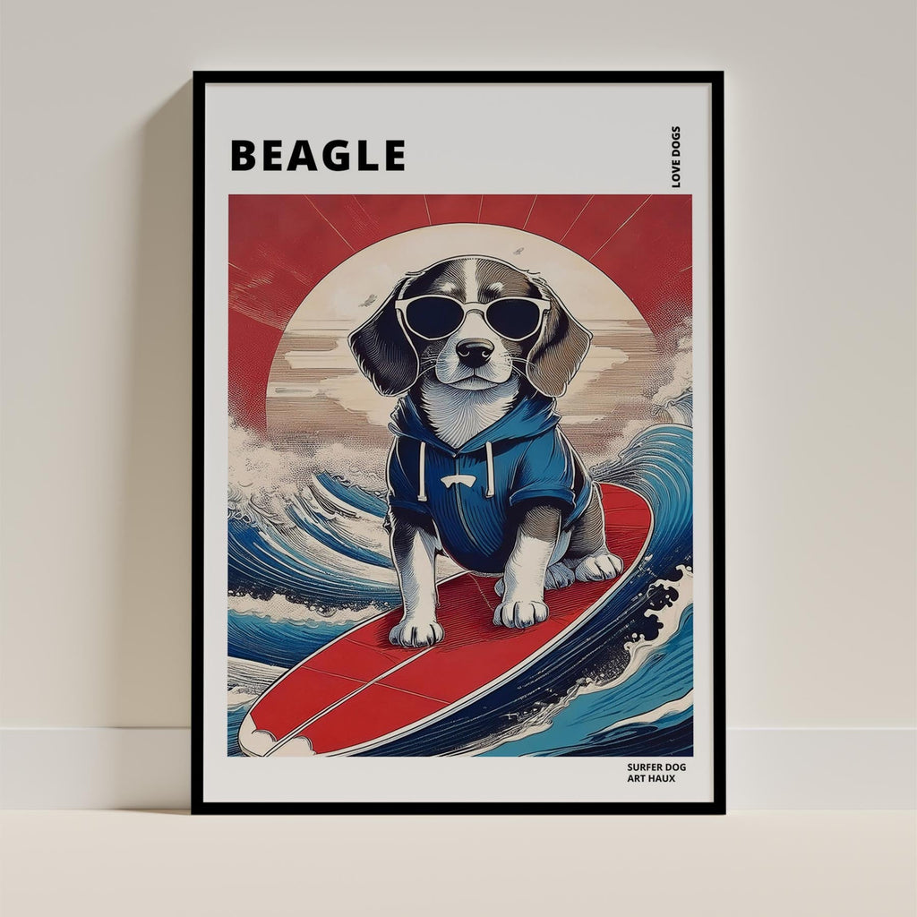 Beagle Hokosai Surfer Dogs 1 image 10