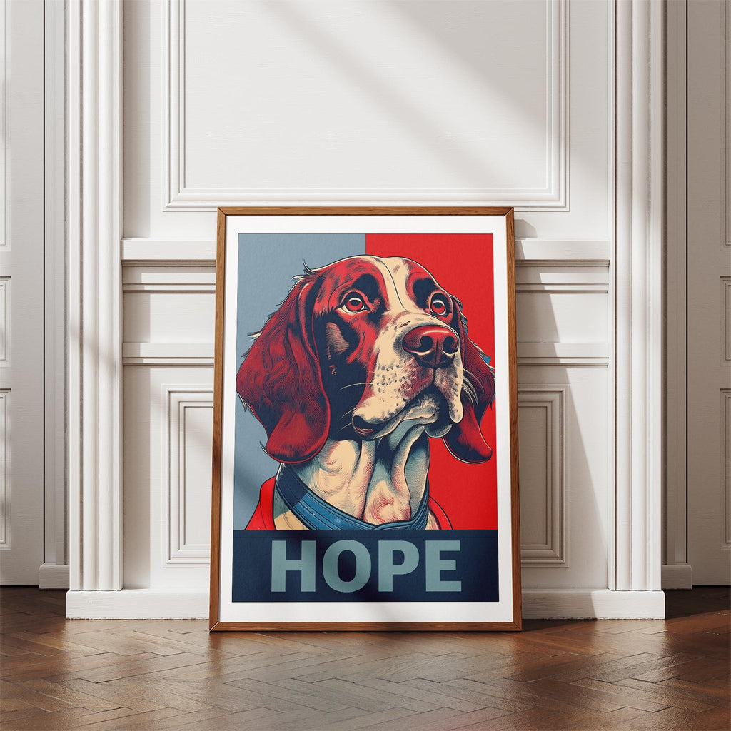 English Springer Spaniel HOPE Series Inspired by the Obama Poster image 4