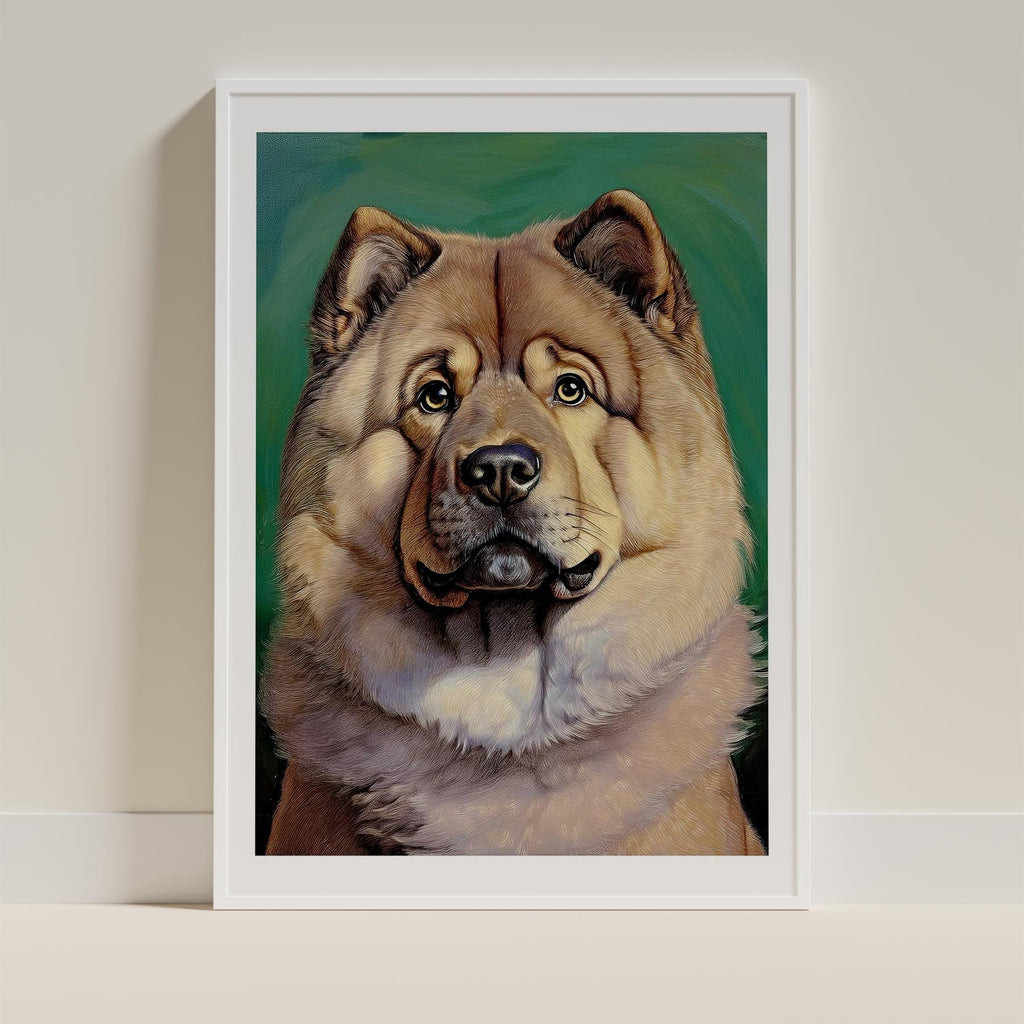 Chow Chow Green Painted Series image 9