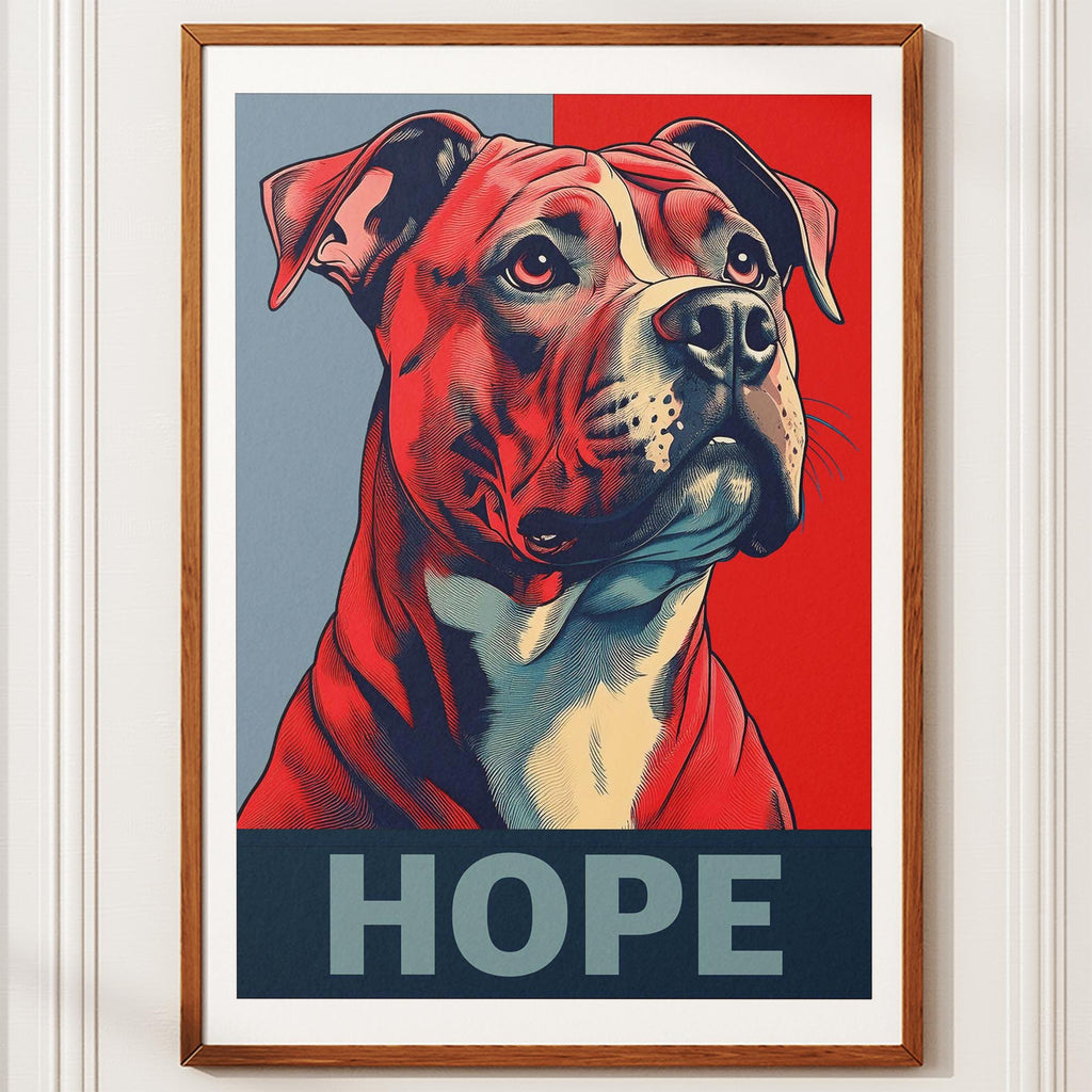 American Pitbull Terrier HOPE Series Inspired by the Obama Poster image 10
