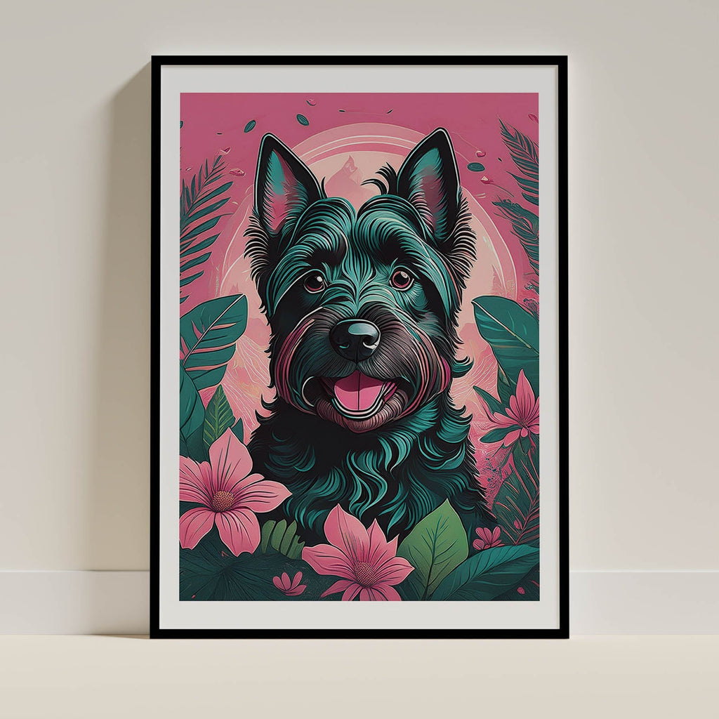 Scottish Terrier Flowery Dog image 0