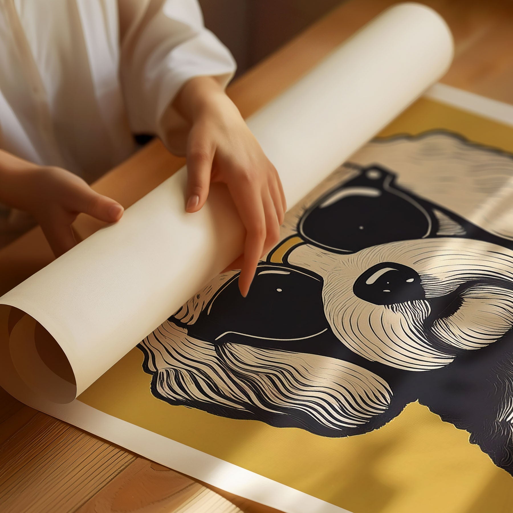 Bichon Frise Chillin Coffee Dog image 3