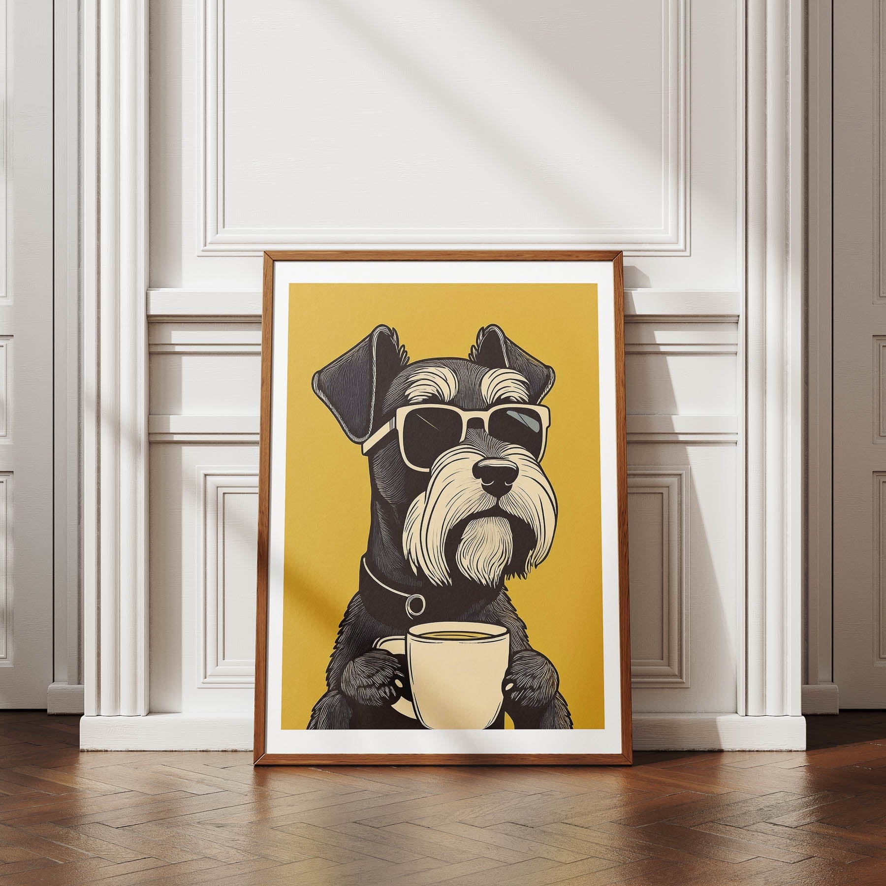 Miniature Schnauzer Chillin Coffee Dog image 4