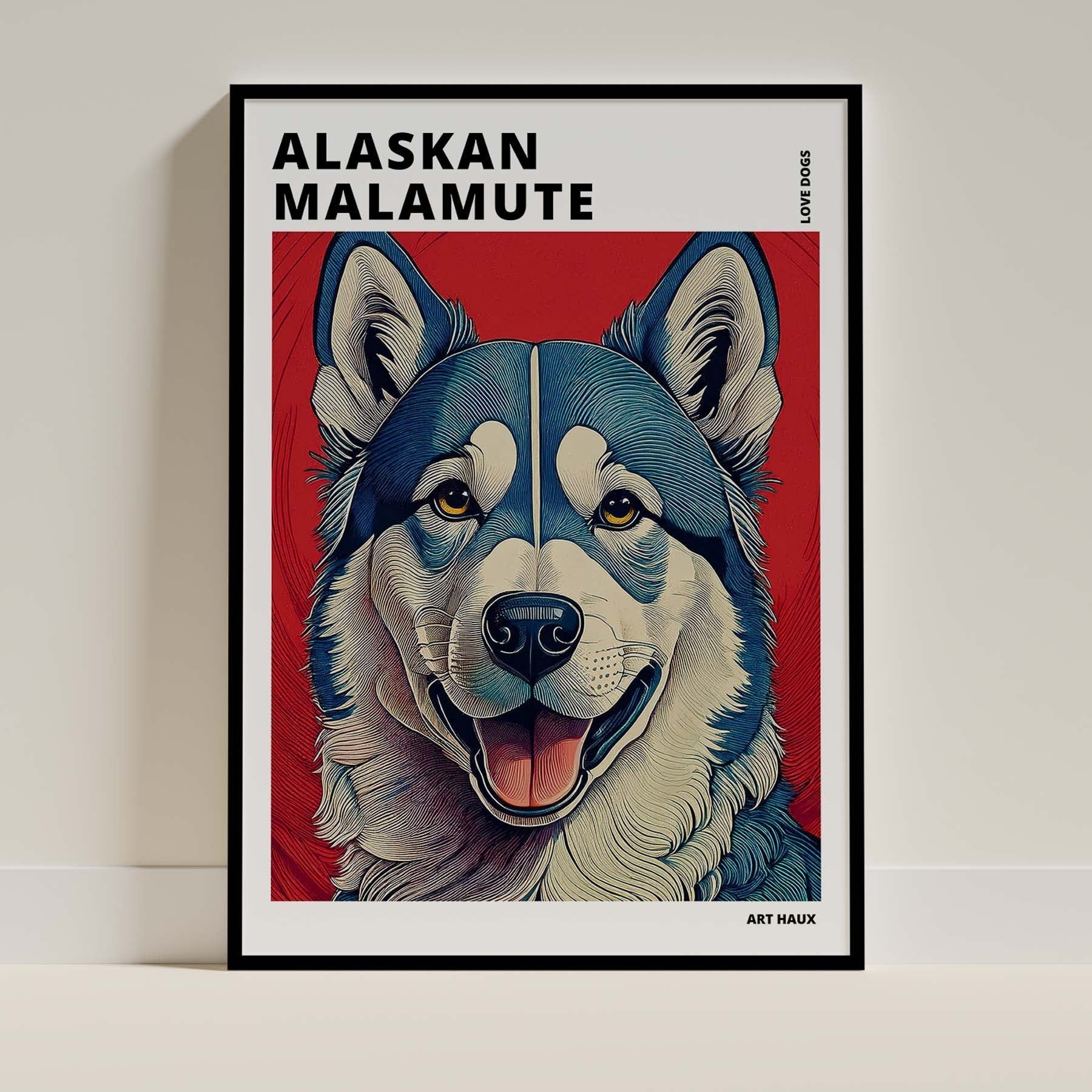 Alaskan Malamute Dog Art Print Unframed Vol 1 | 11 Unique Designs | Wall Art Gift for Dog Lovers - Image 2 | Dogsy & Co