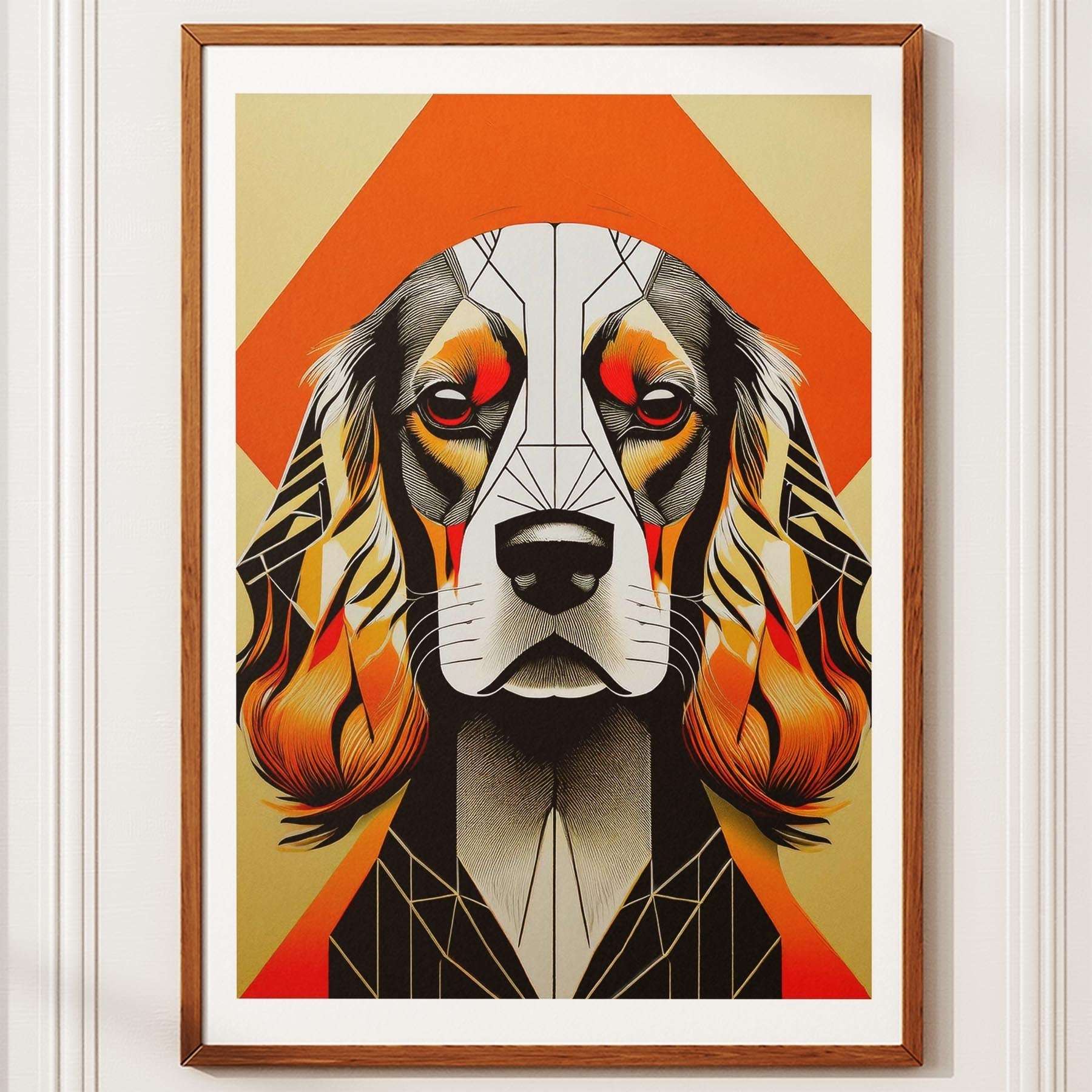 Cocker Spaniel Geometric Orange Series image 10