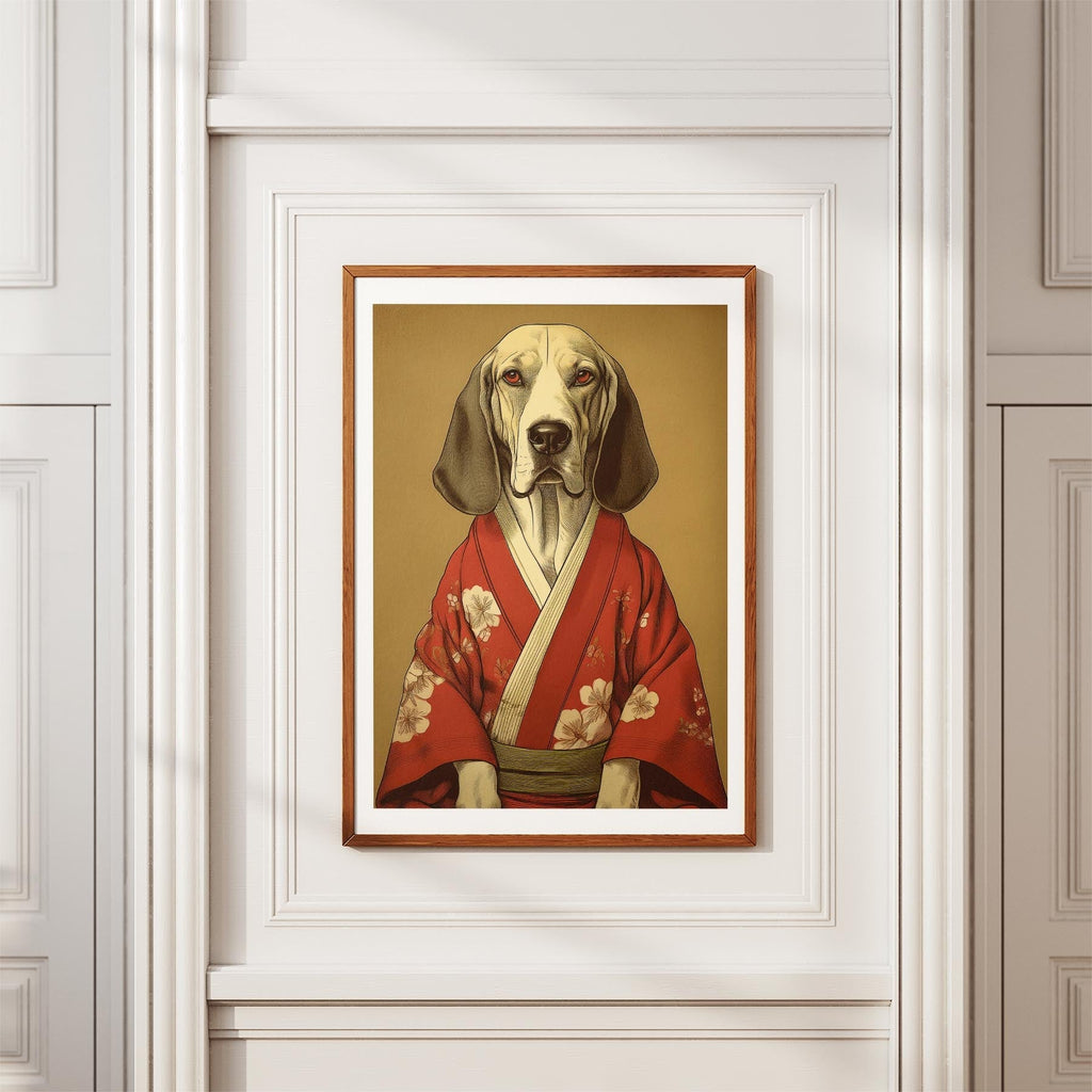 Bloodhound Japanse Kimono Dog Series image 3