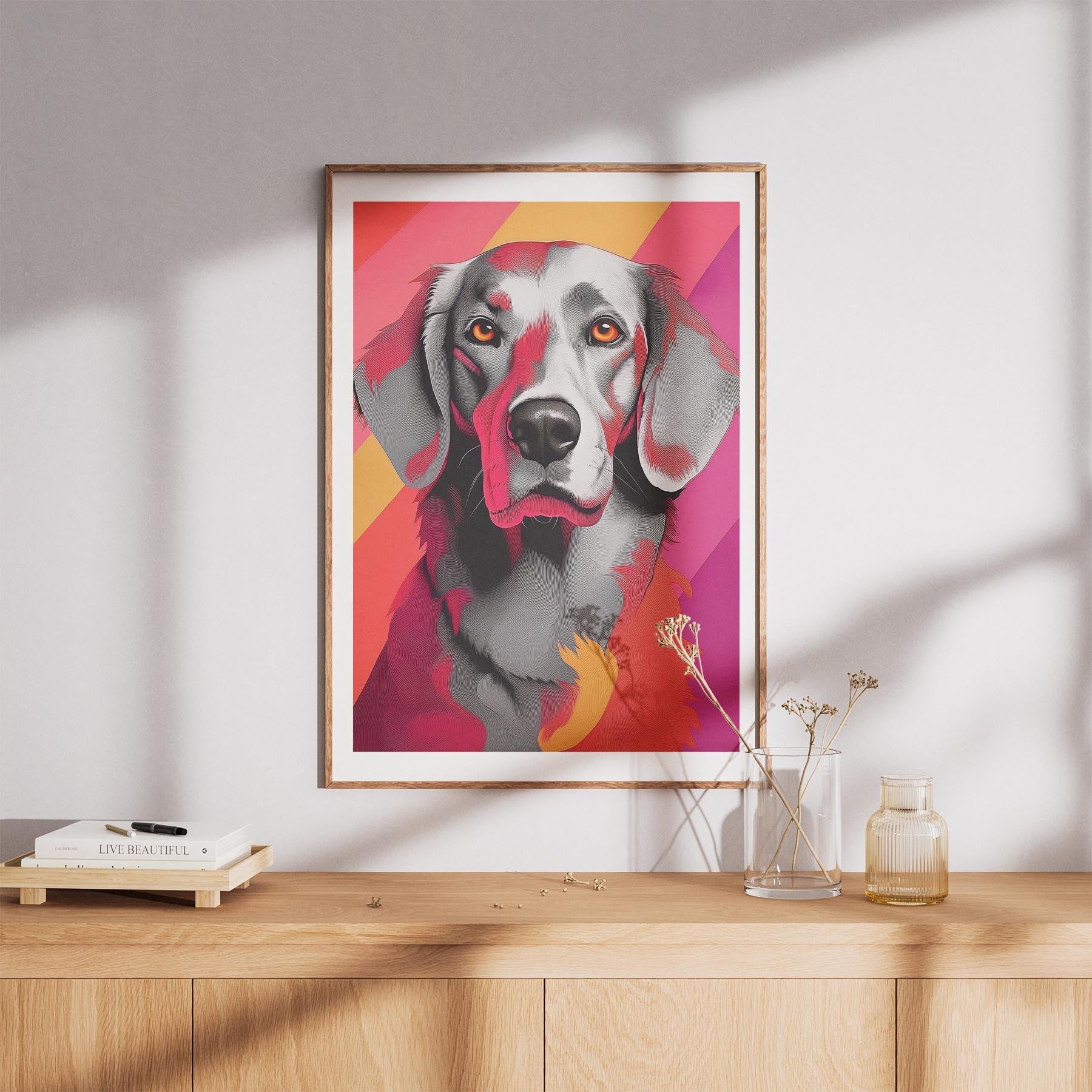 Curly Coated Retriever Modern Pop Dog Series image 8