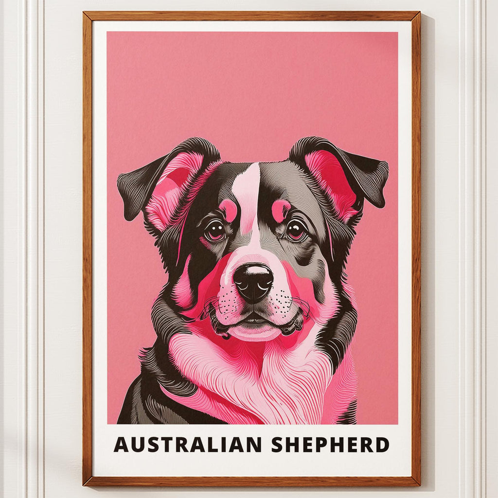 Australian Shepherd Pink and Black Dog Series 1 image 10