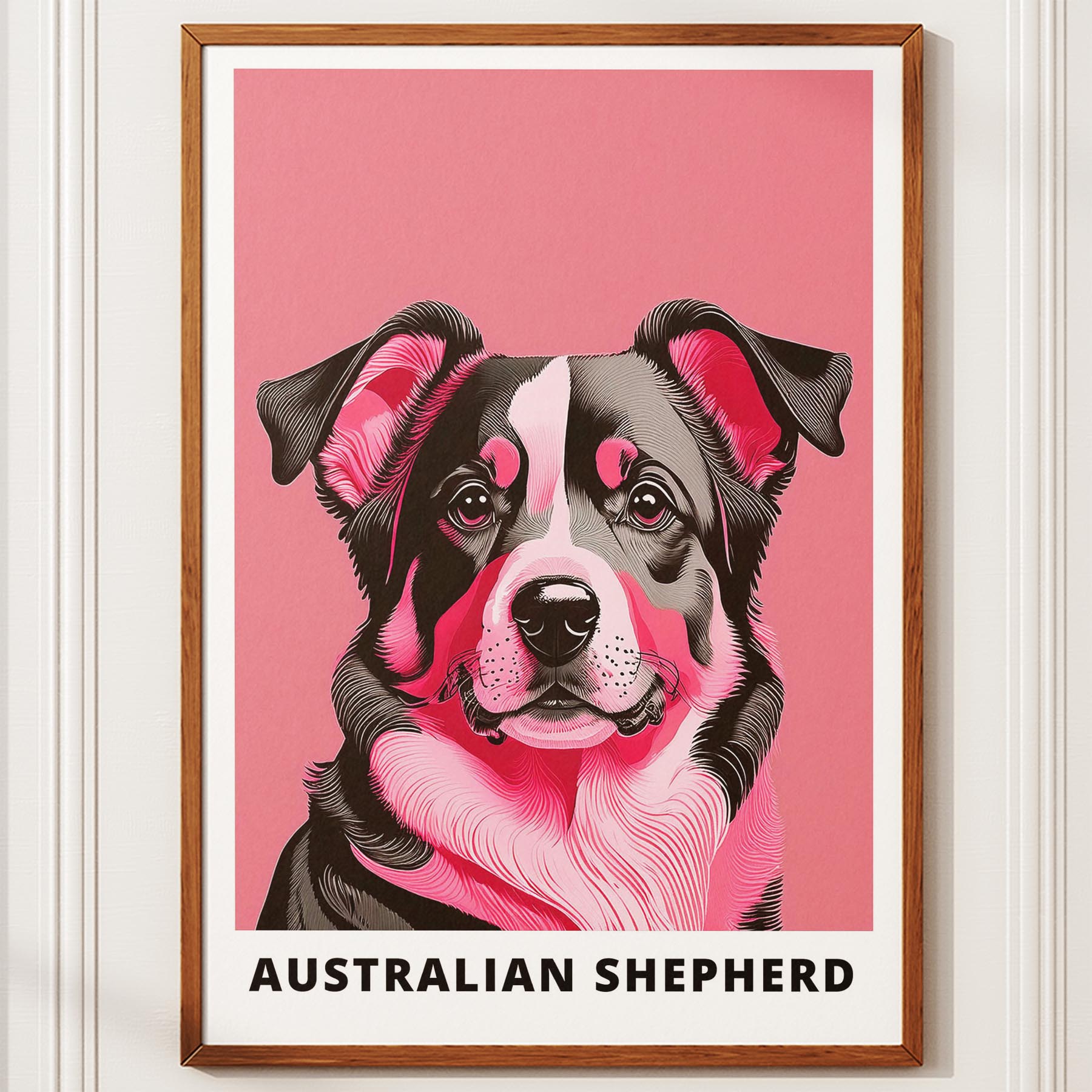 Australian Shepherd Pink and Black Dog Series 1 image 10