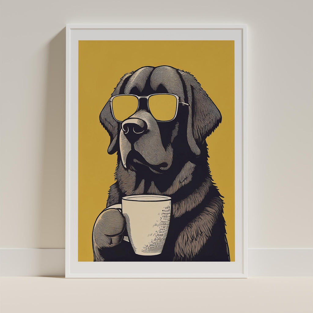 Newfoundland Chillin Coffee Dog image 9