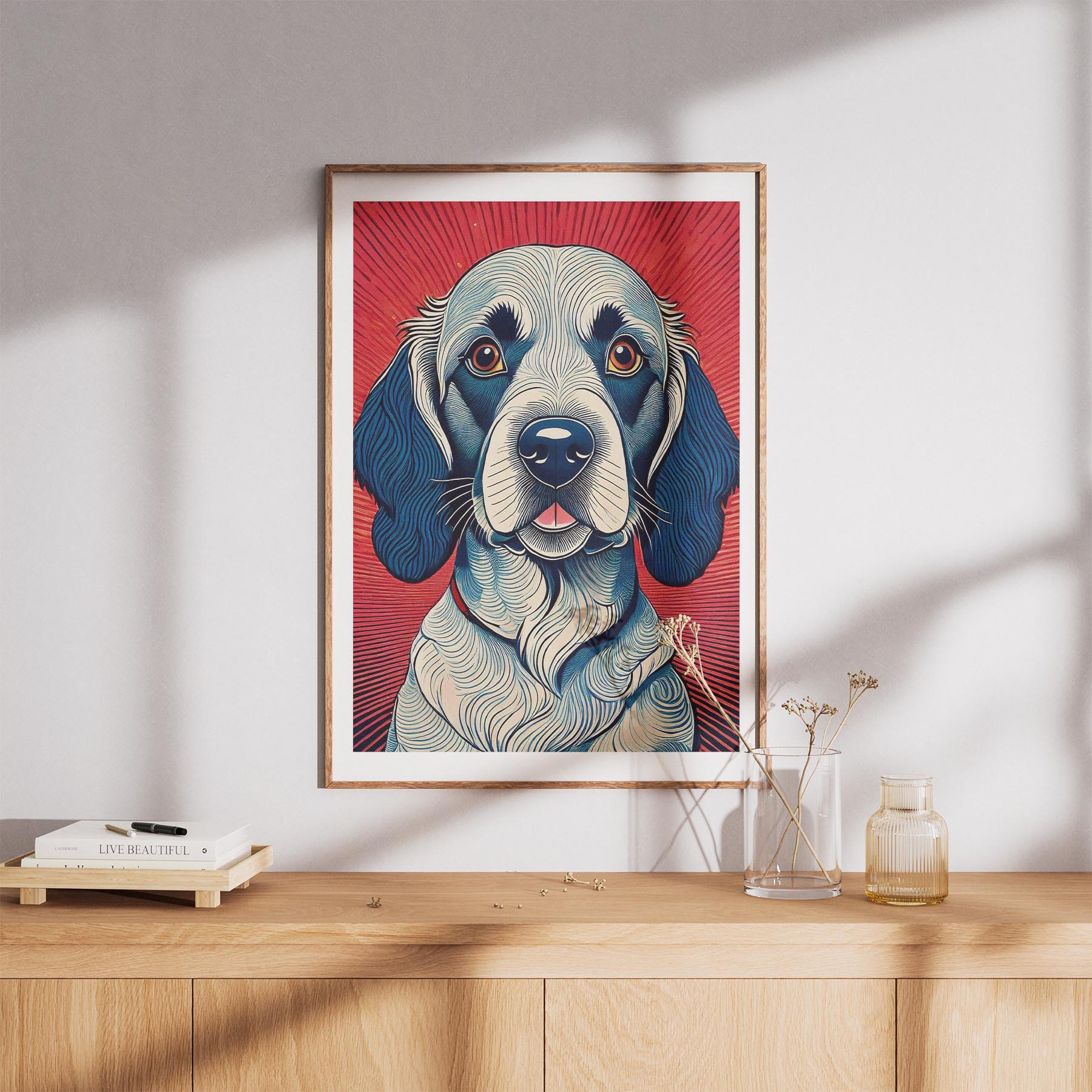 English Setter Hokusai Japanese Inspired Dog Series image 8