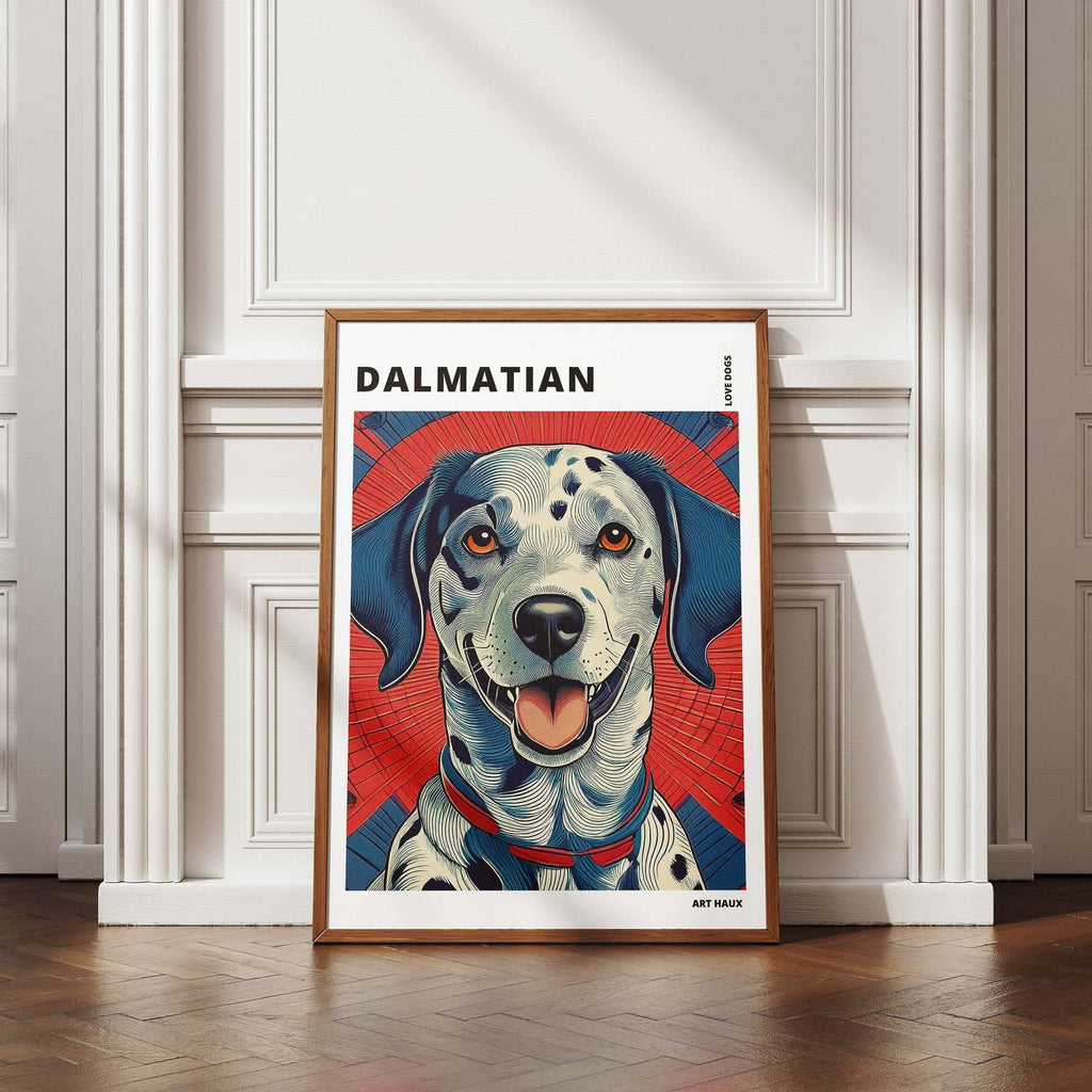 Dalmatian Hokusai Japanese Inspired Dog Series with Text image 4