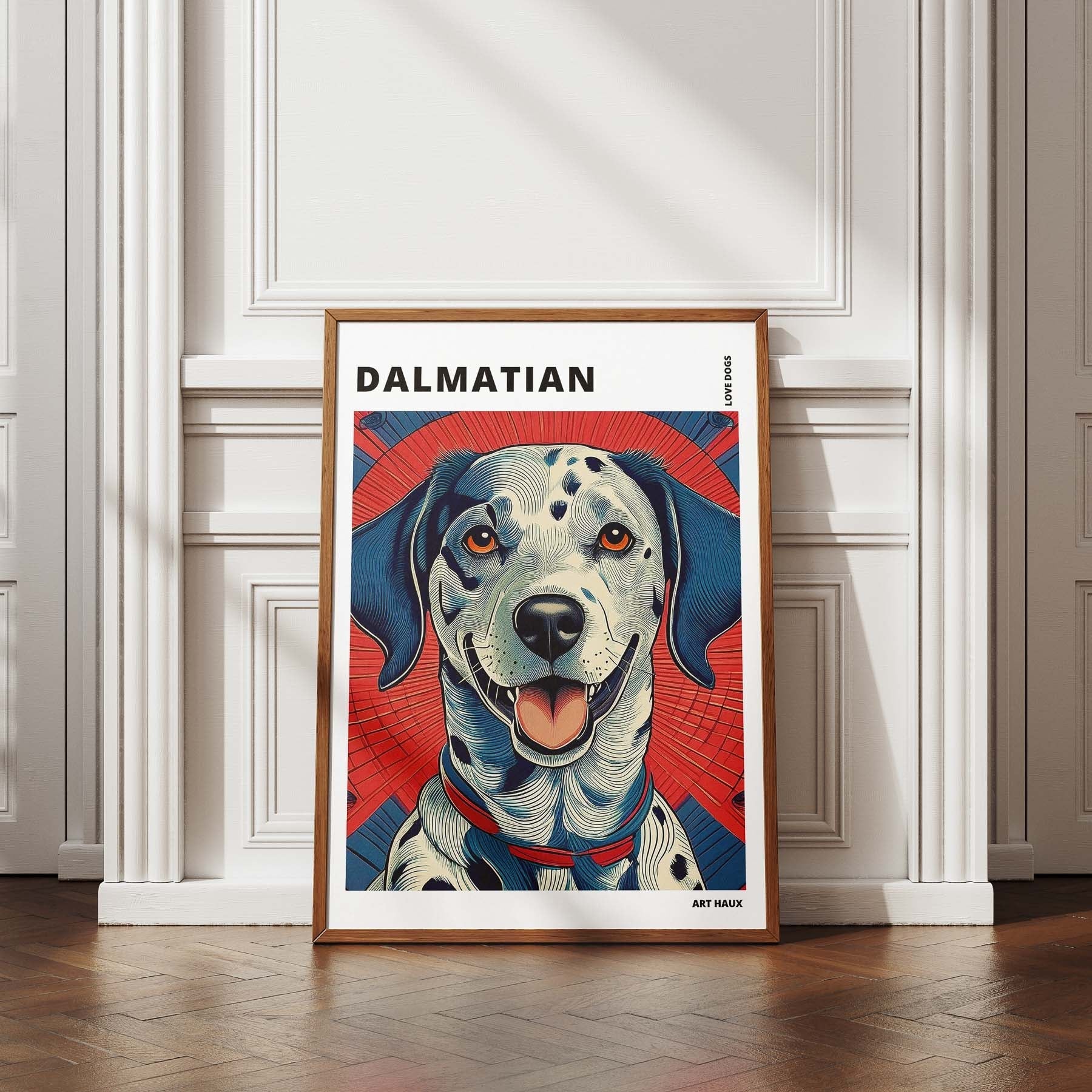 Dalmatian Hokusai Japanese Inspired Dog Series with Text image 4