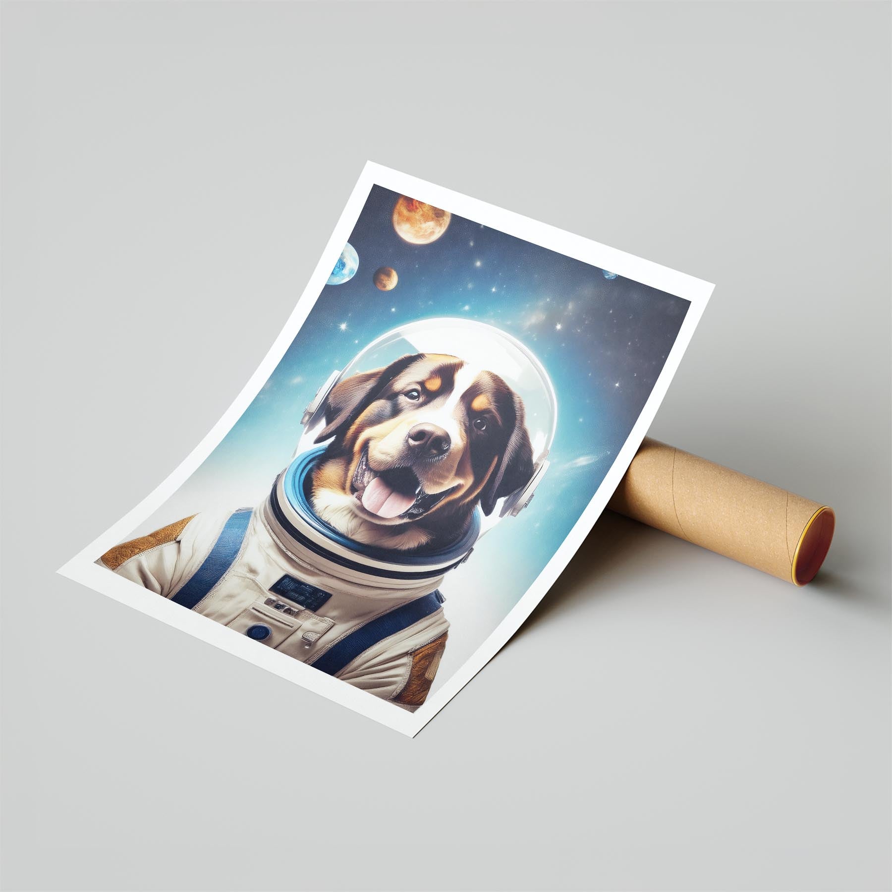 Bernese Mountain Dog Astronaut Dog Series image 6