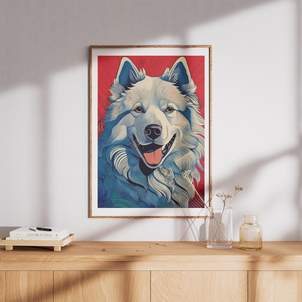 Samoyed Hokusai Japanese Inspired Dog Series image 8