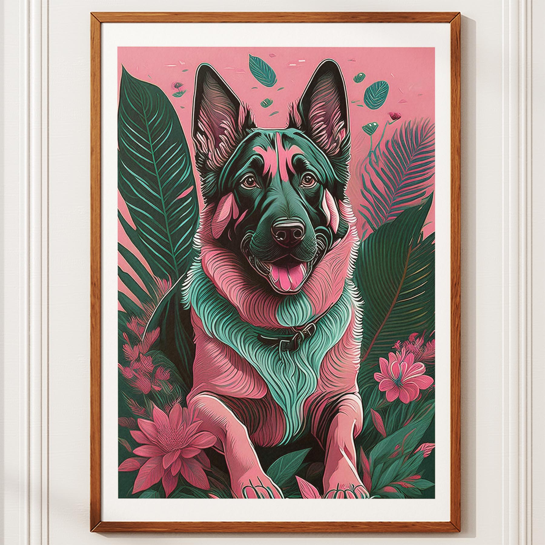German Shepherd Flowery Dog image 10