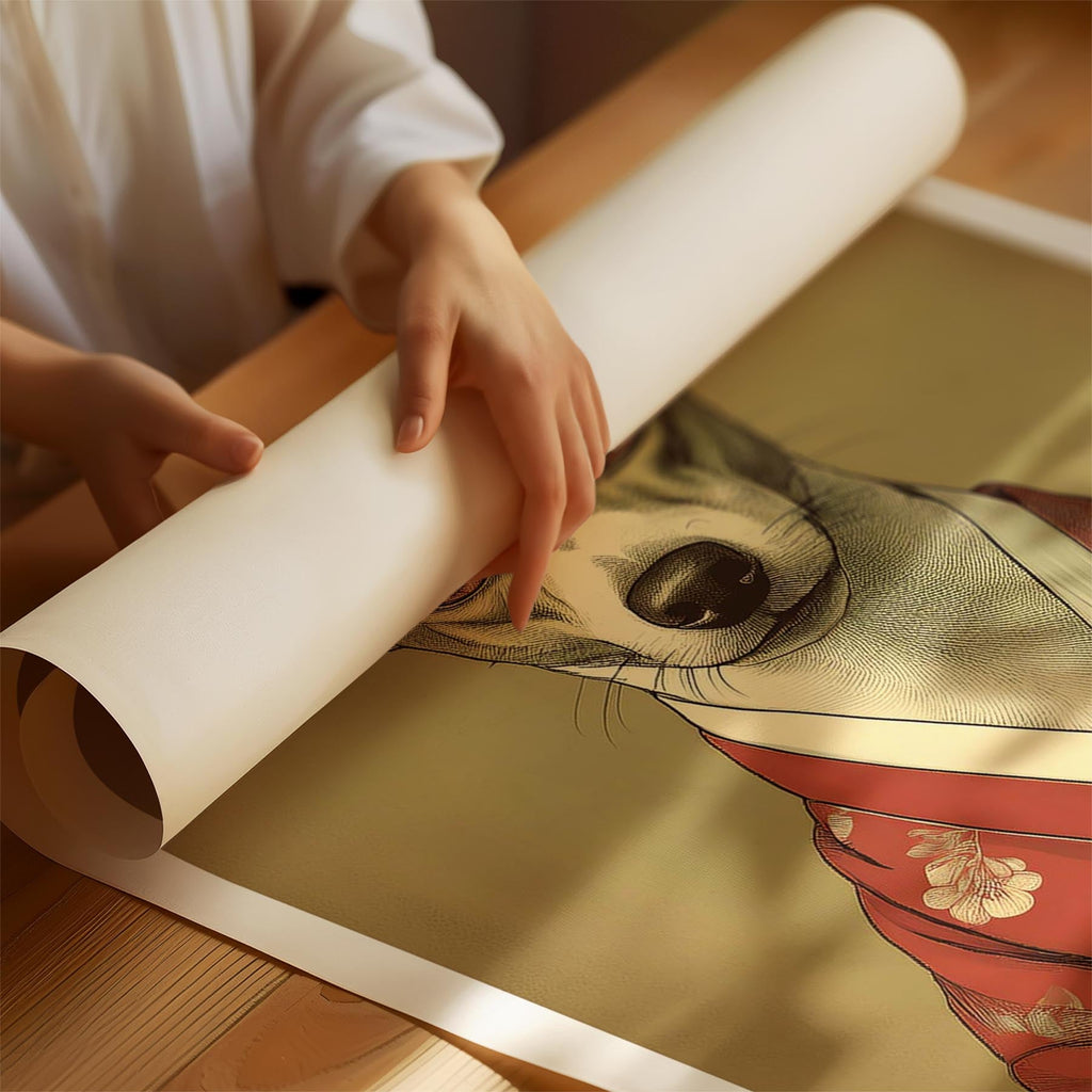 Fox Terrier Japanse Kimono Dog Series image 1