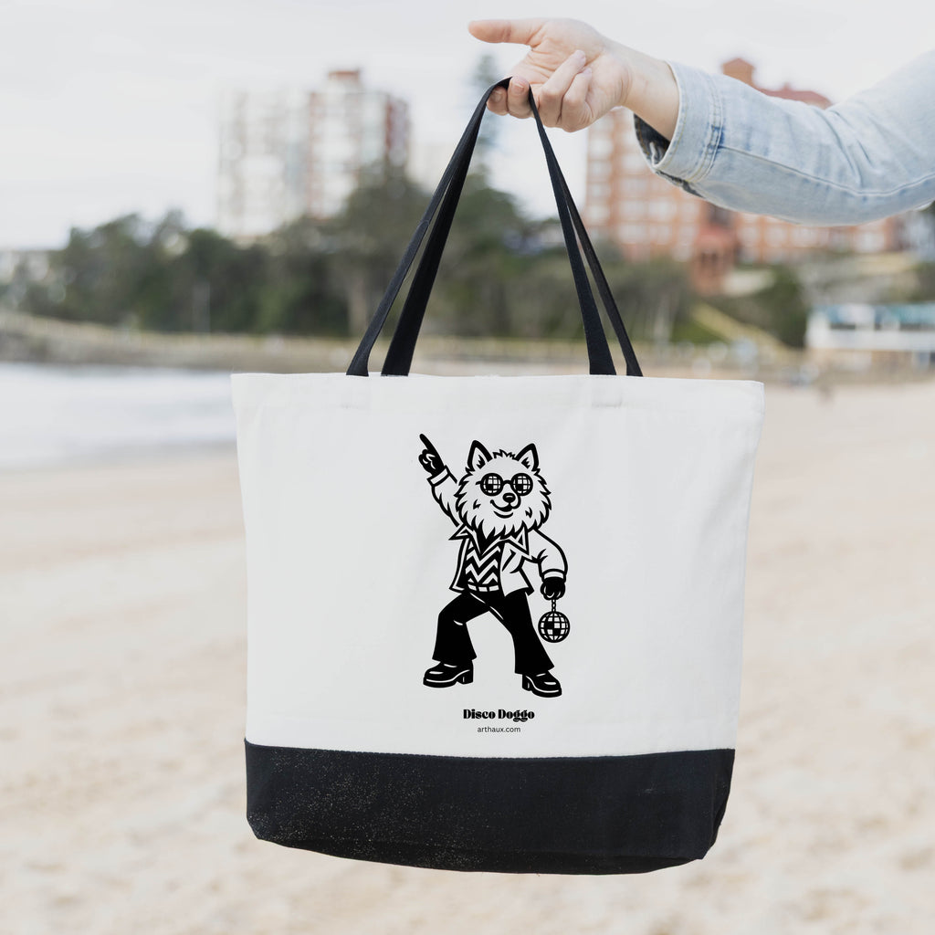 American Eskimo Dog 70's Disco Doggo Bag image 1