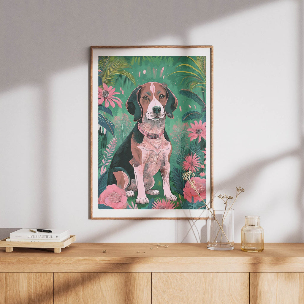 Basset Hound Flowery Dog image 17