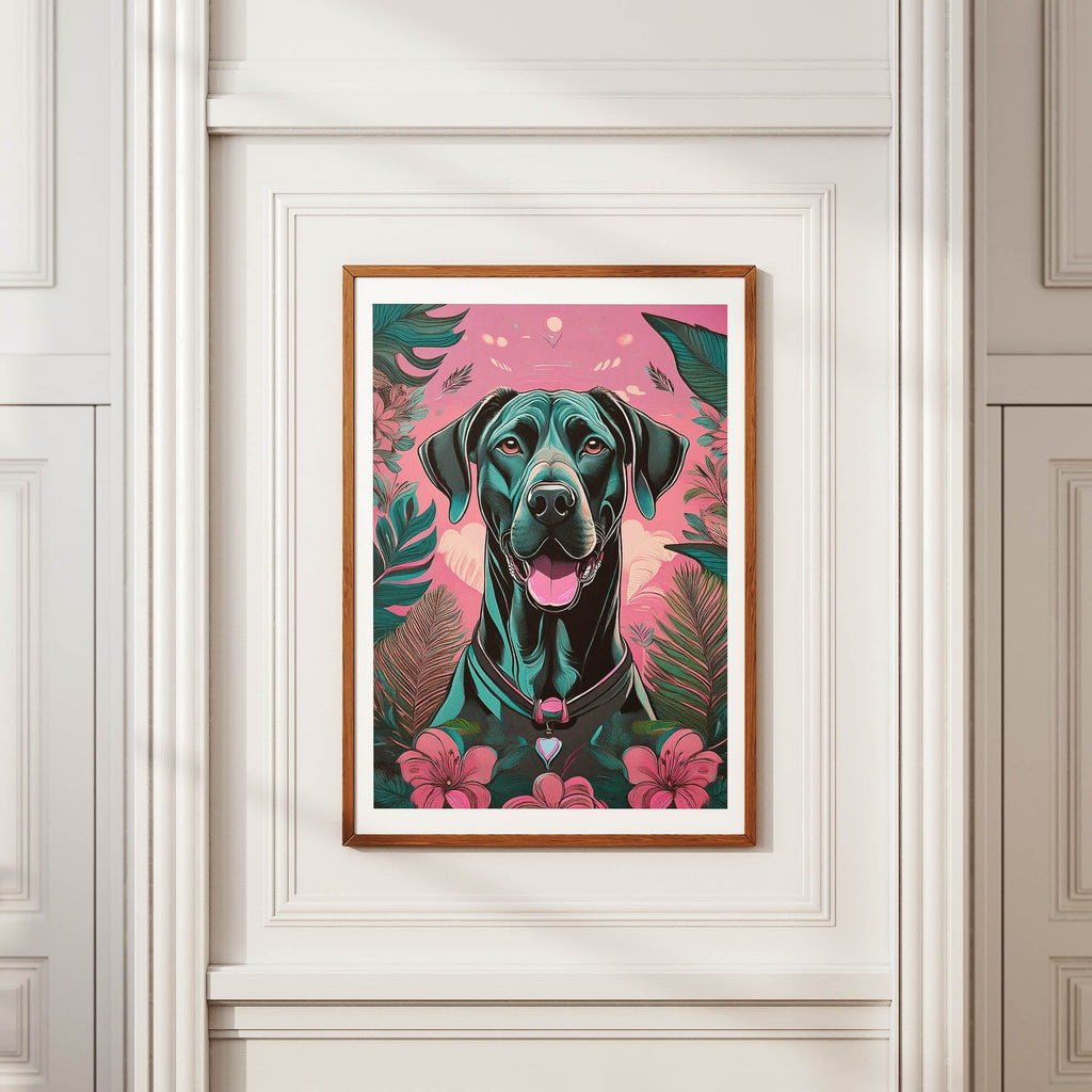 Great Dane Flowery Dog image 3