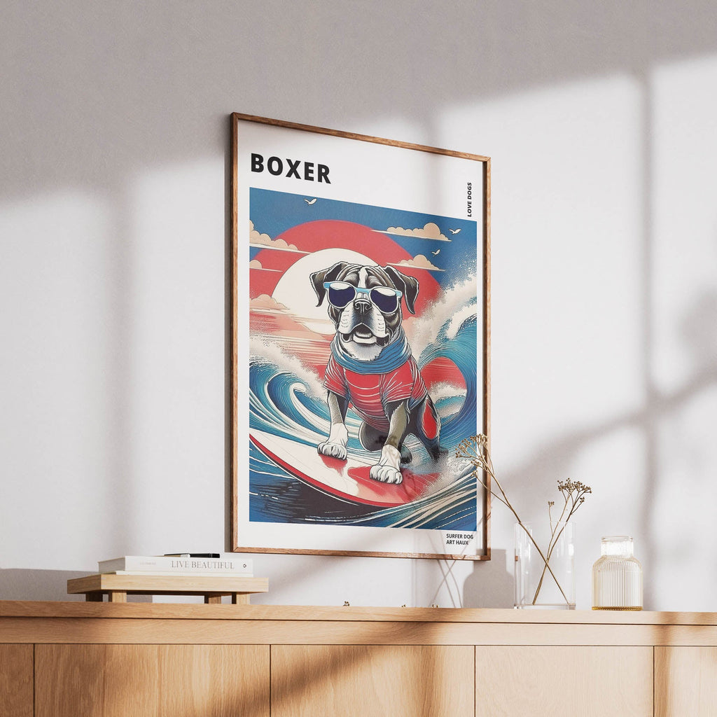 Boxer Hokosai Surfer Dogs 1 image 6
