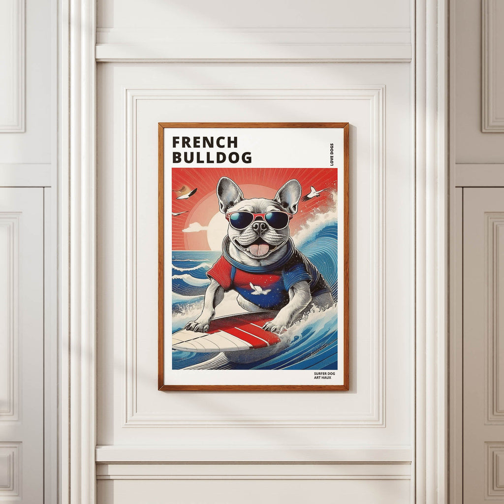 French Bulldog Hokosai Surfer Dogs 1 image 2