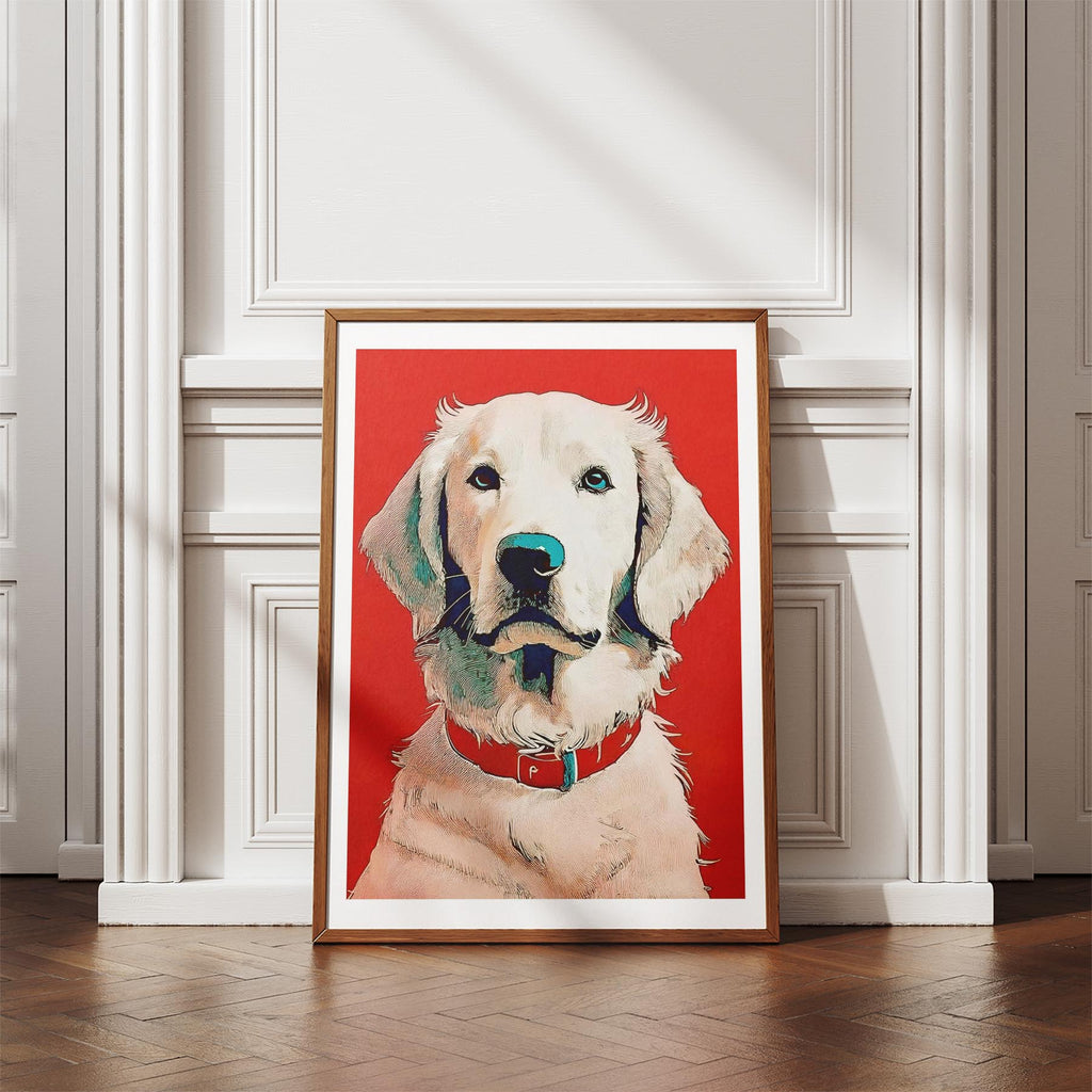 Curly Coated Retriever Red Dog Series image 4